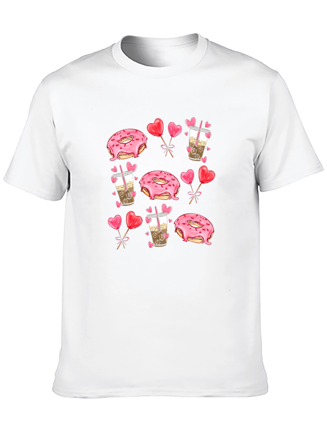 Donut & Boba Valentines Day T-Shirt