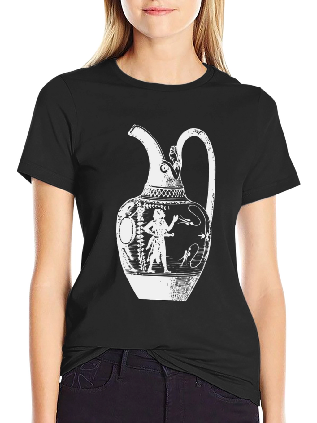 Ancient Vase Graphic Tee - Classic Black T-Shirt