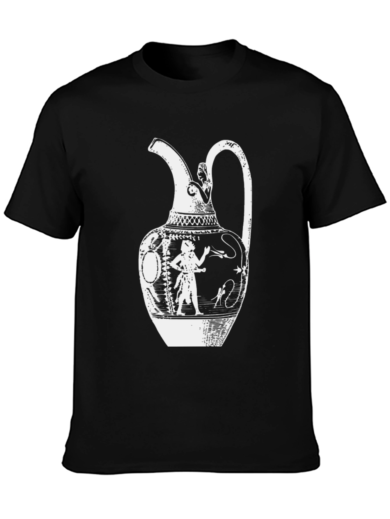 Ancient Vase Graphic Tee - Classic Black T-Shirt