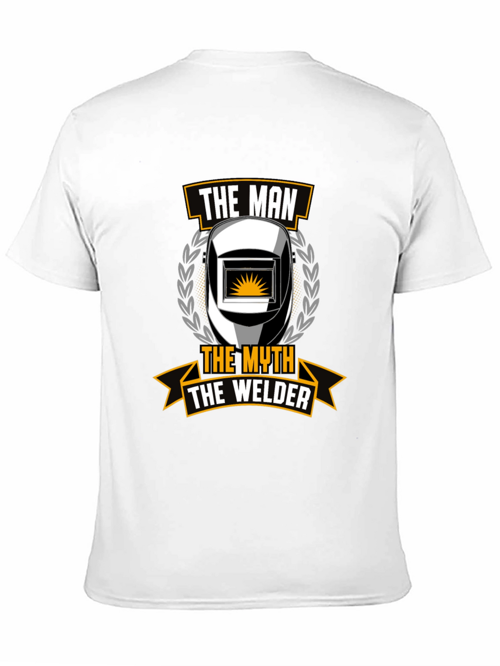 The Man The Myth The Welder Black T-Shirt