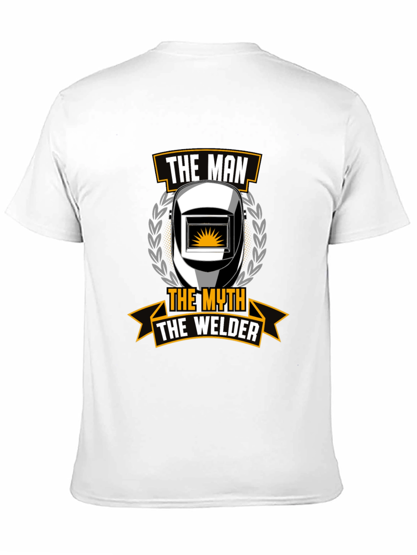 The Man The Myth The Welder Black T-Shirt