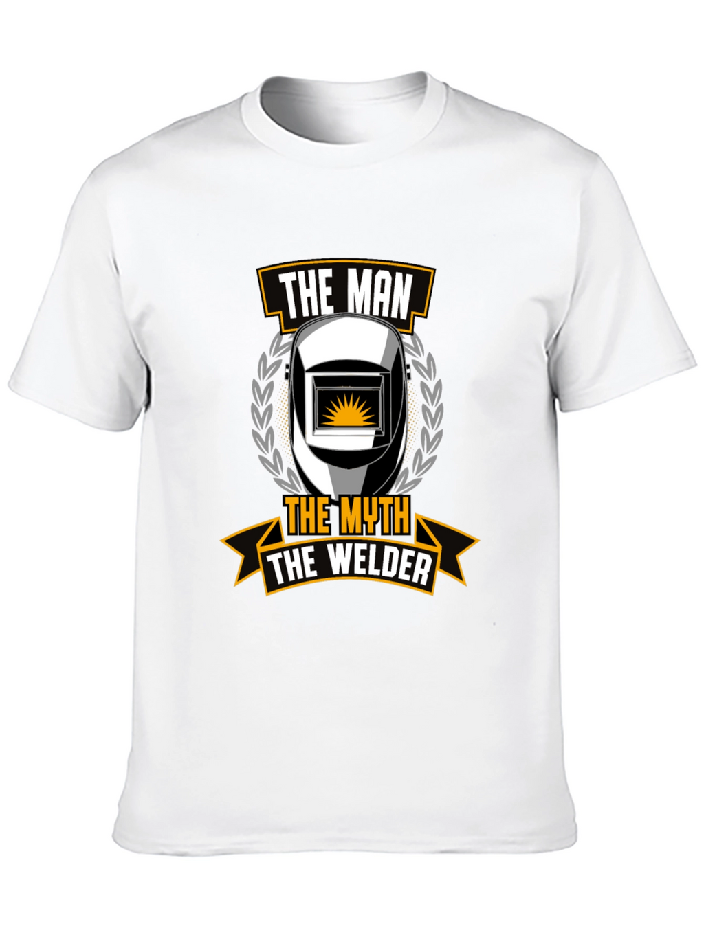 The Man The Myth The Welder Black T-Shirt