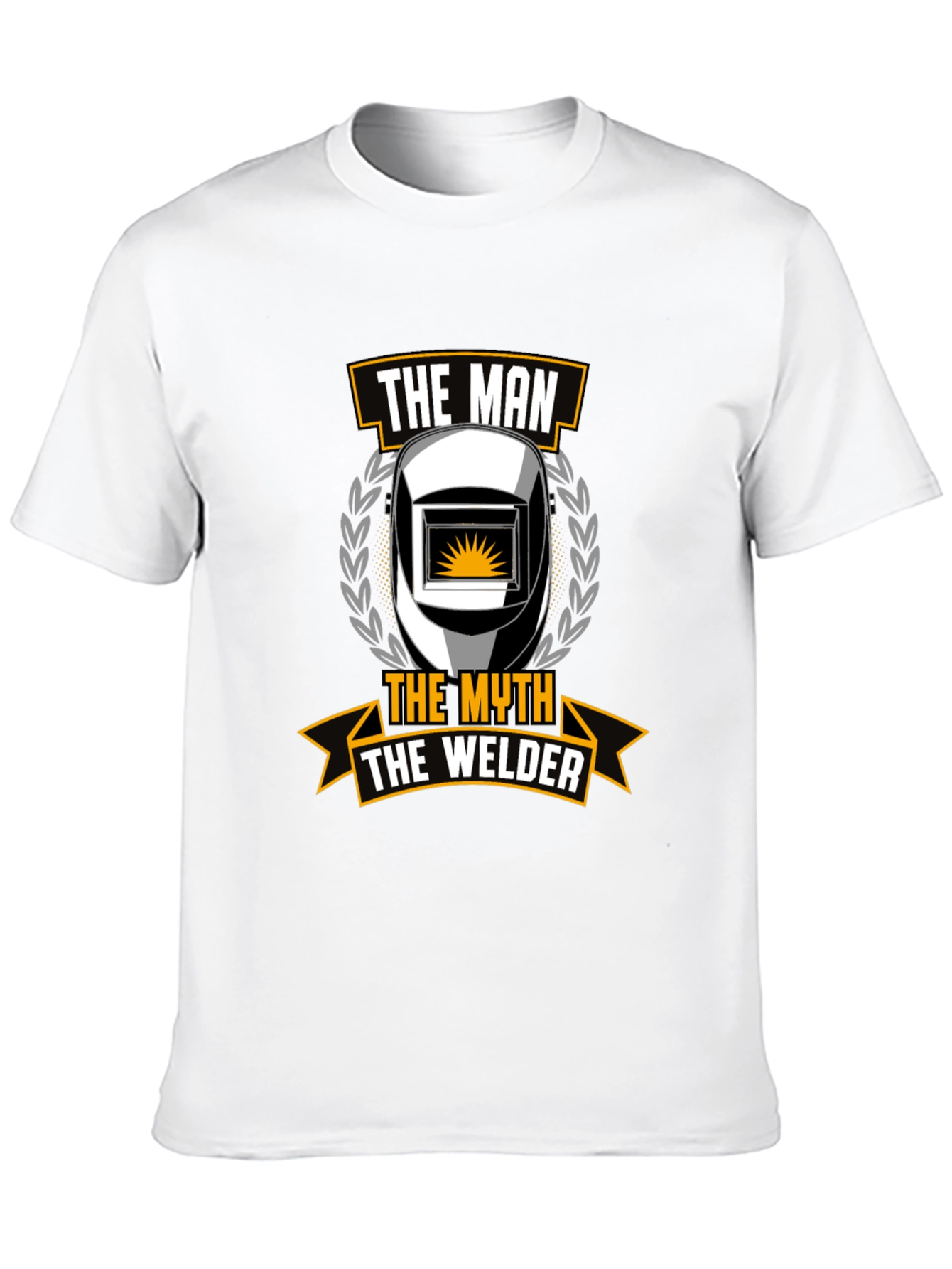 The Man The Myth The Welder Black T-Shirt