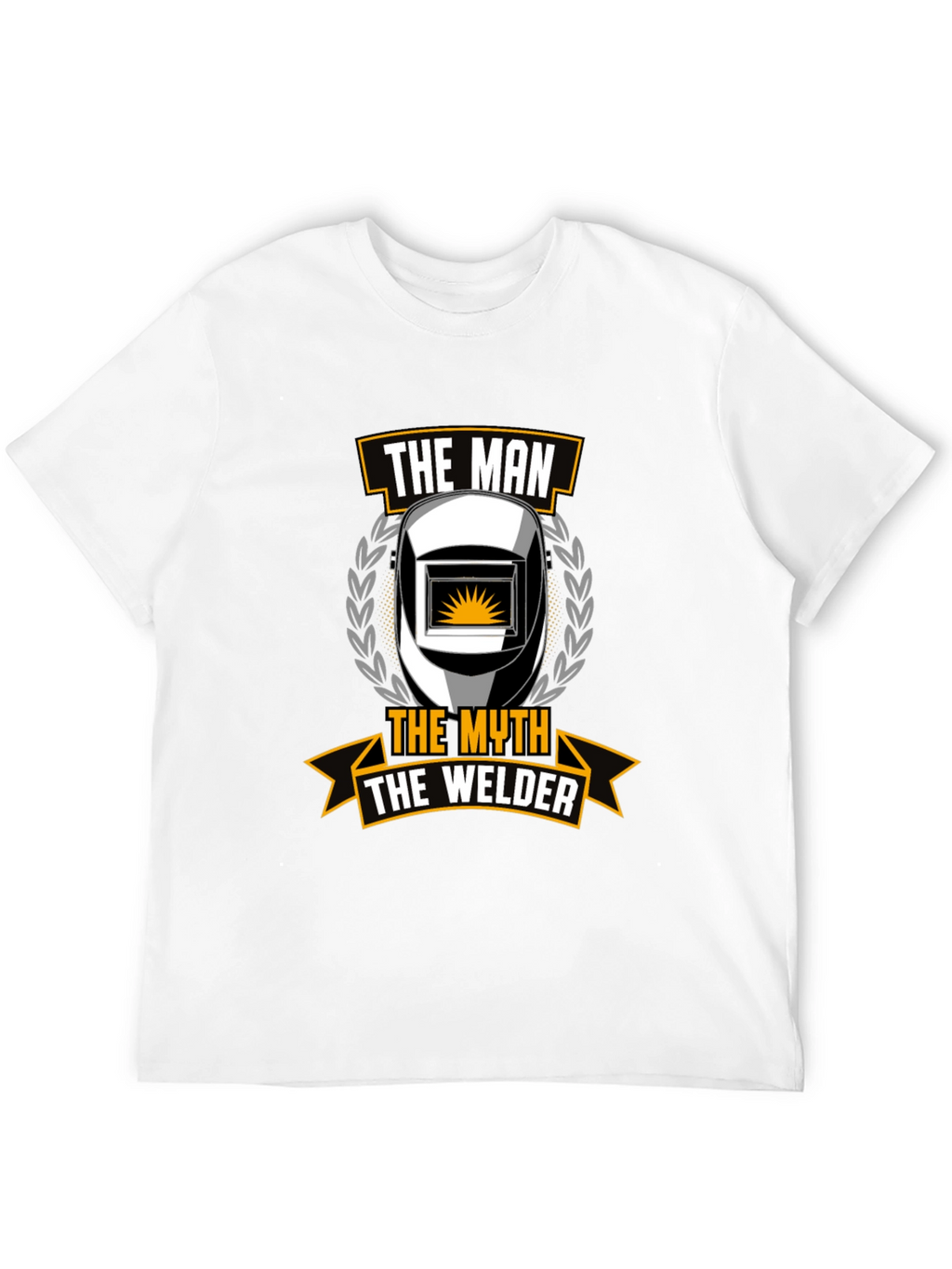 The Man The Myth The Welder Black T-Shirt