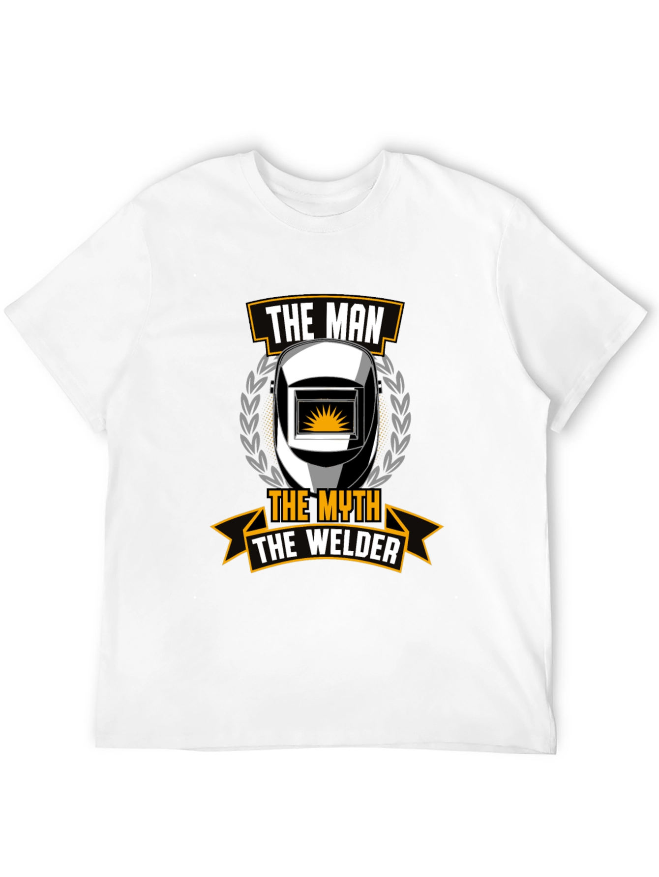 The Man The Myth The Welder Black T-Shirt