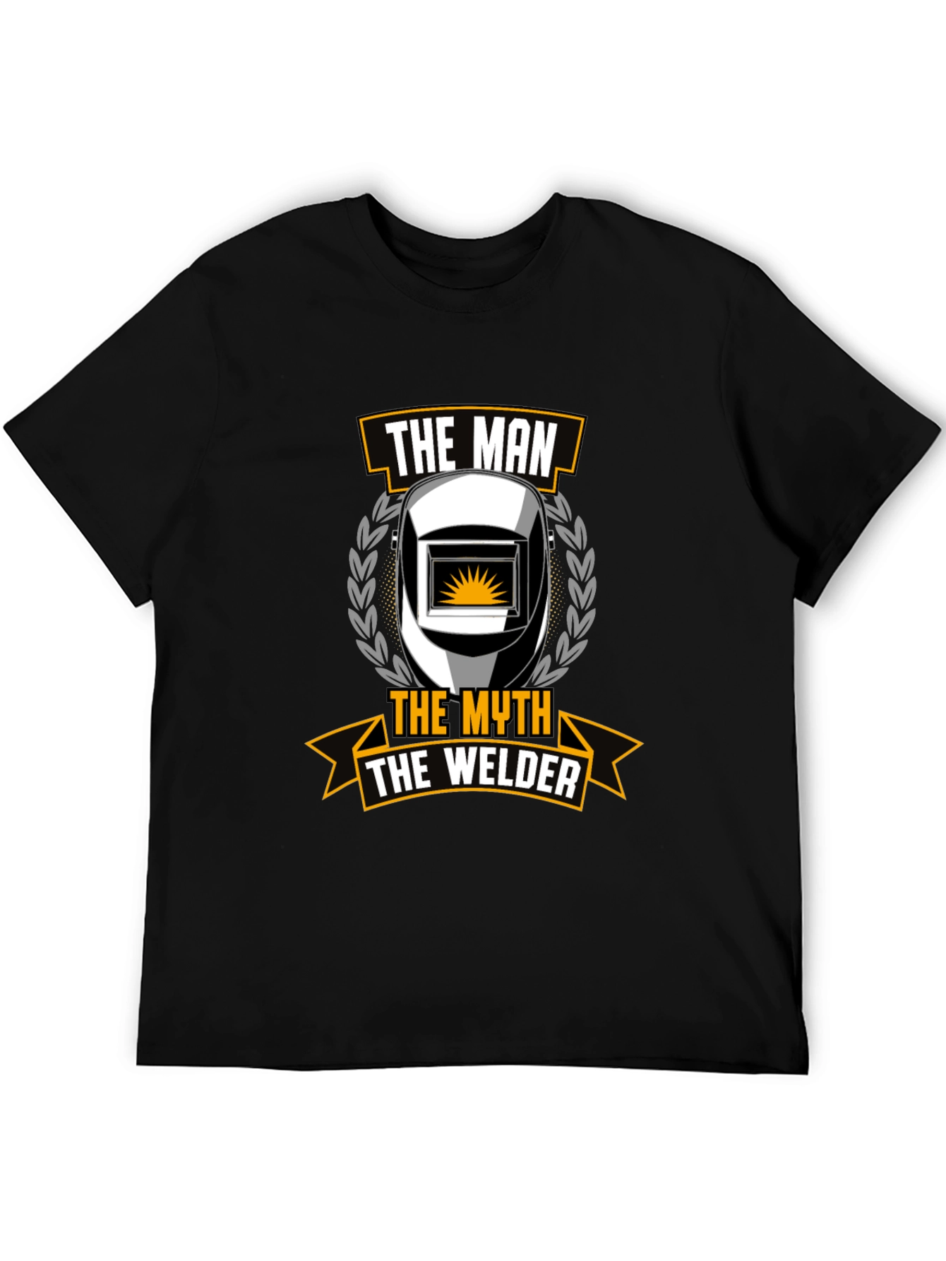 The Man The Myth The Welder Black T-Shirt