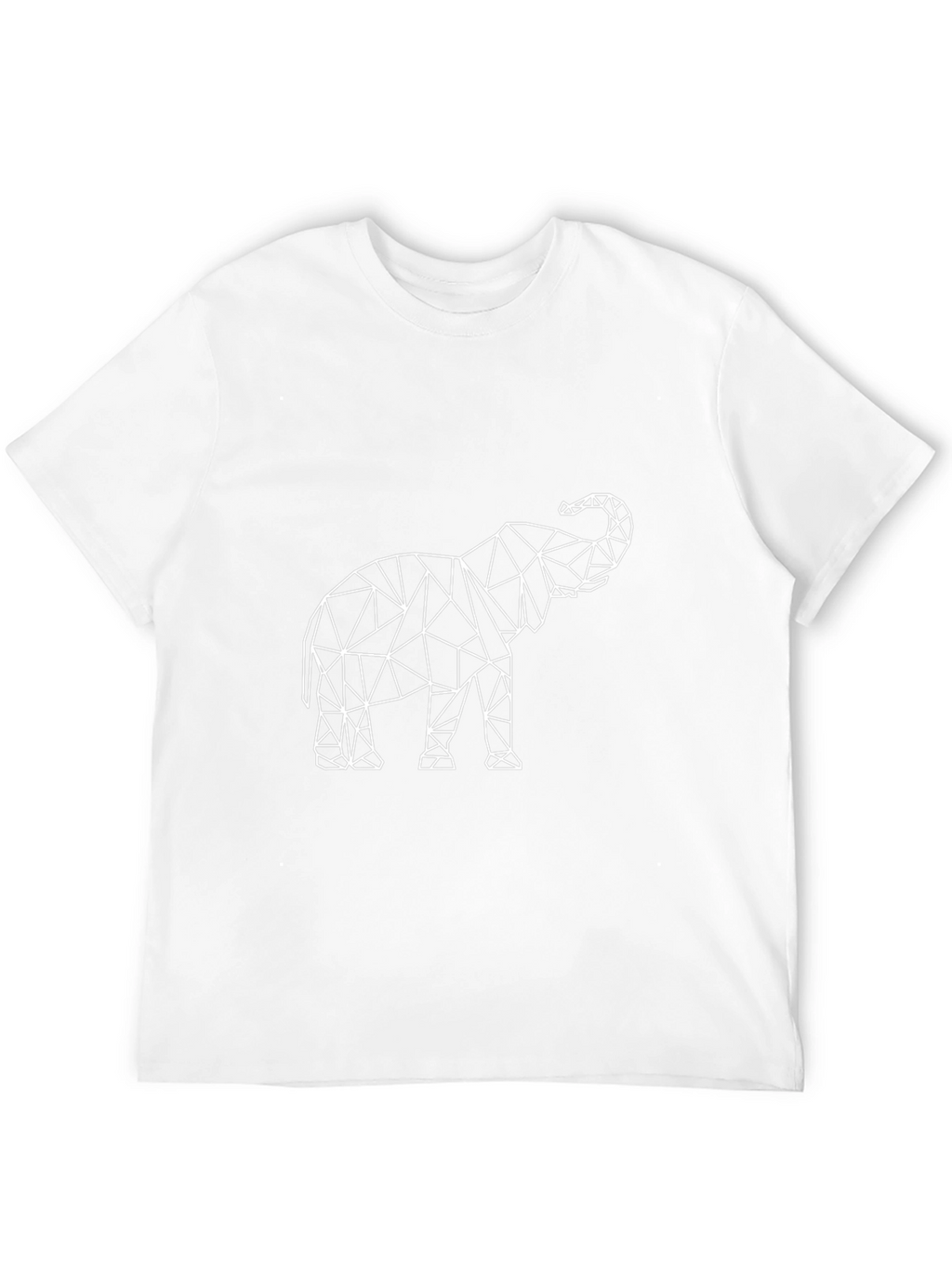 Geometric Elephant Graphic Tee - Modern Style