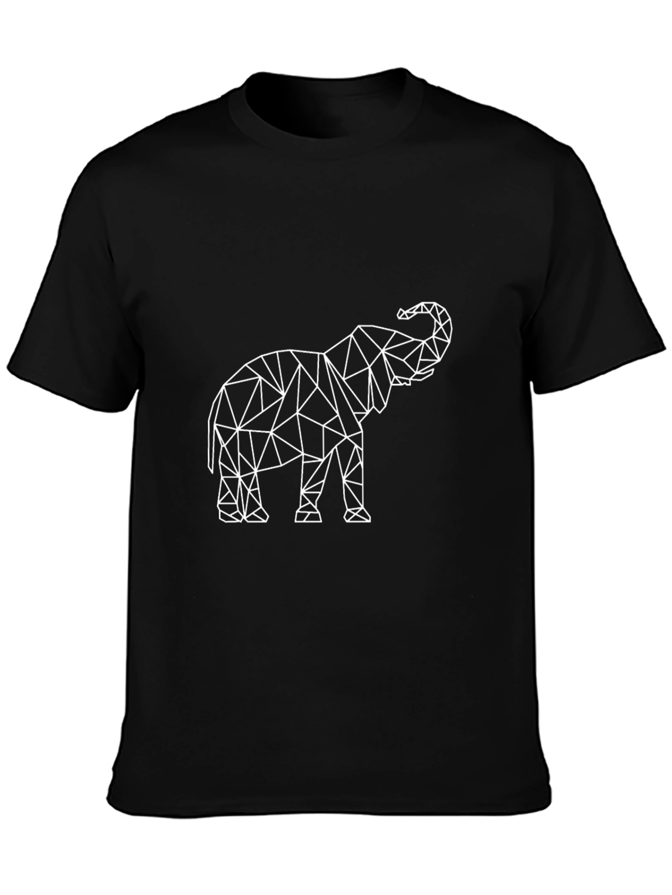 Geometric Elephant Graphic Tee - Modern Style