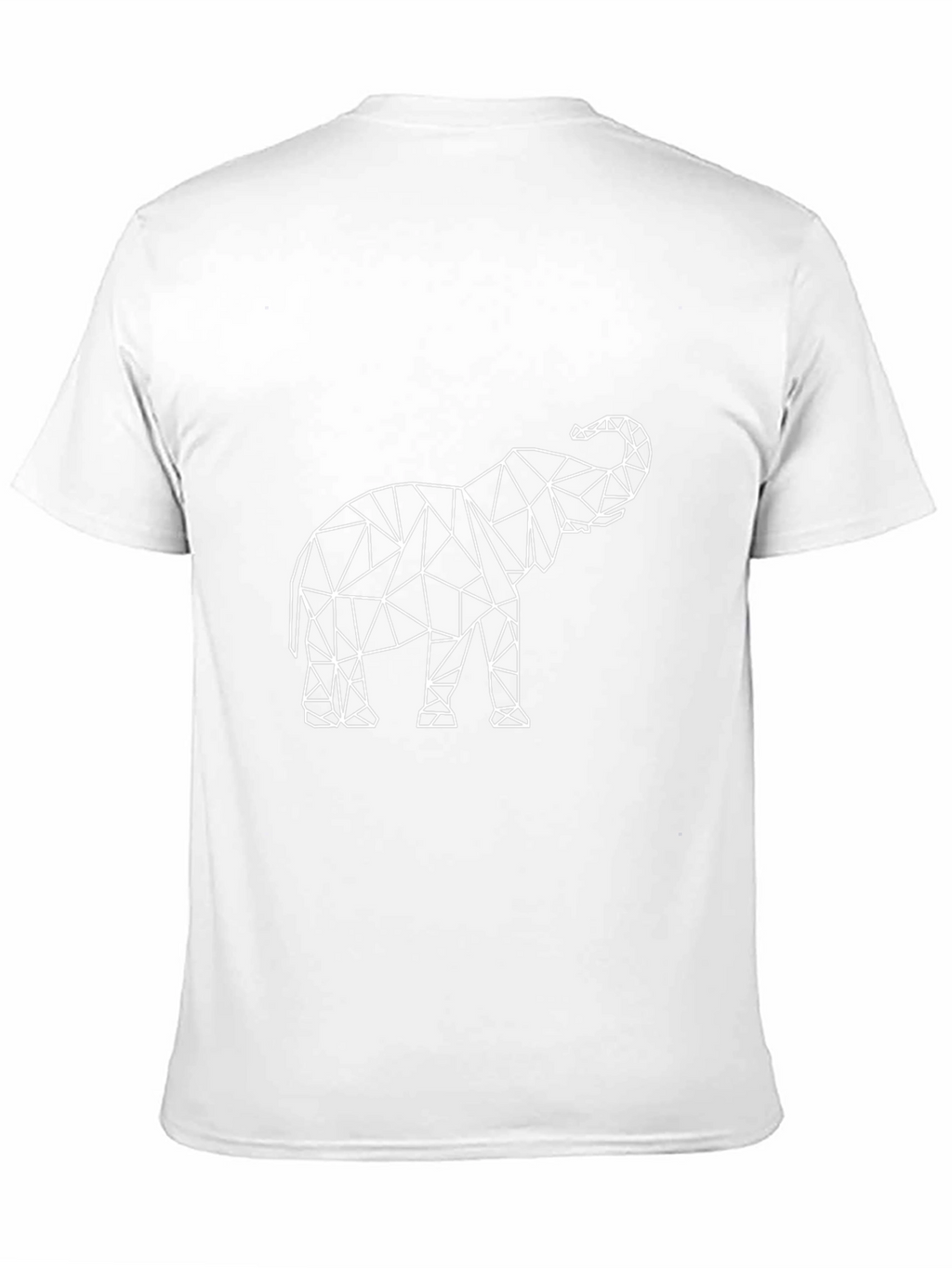 Geometric Elephant Graphic Tee - Modern Style