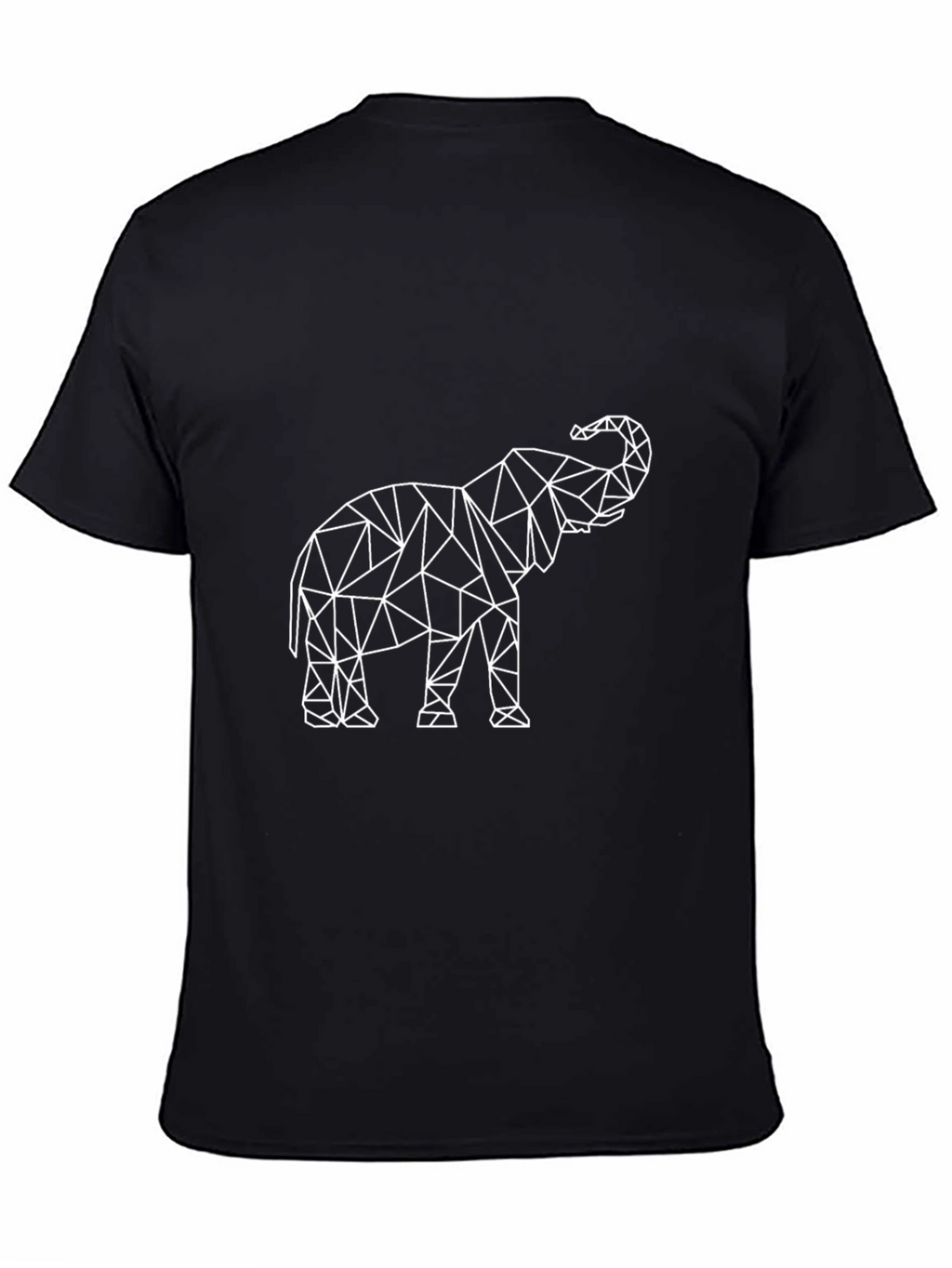 Geometric Elephant Graphic Tee - Modern Style