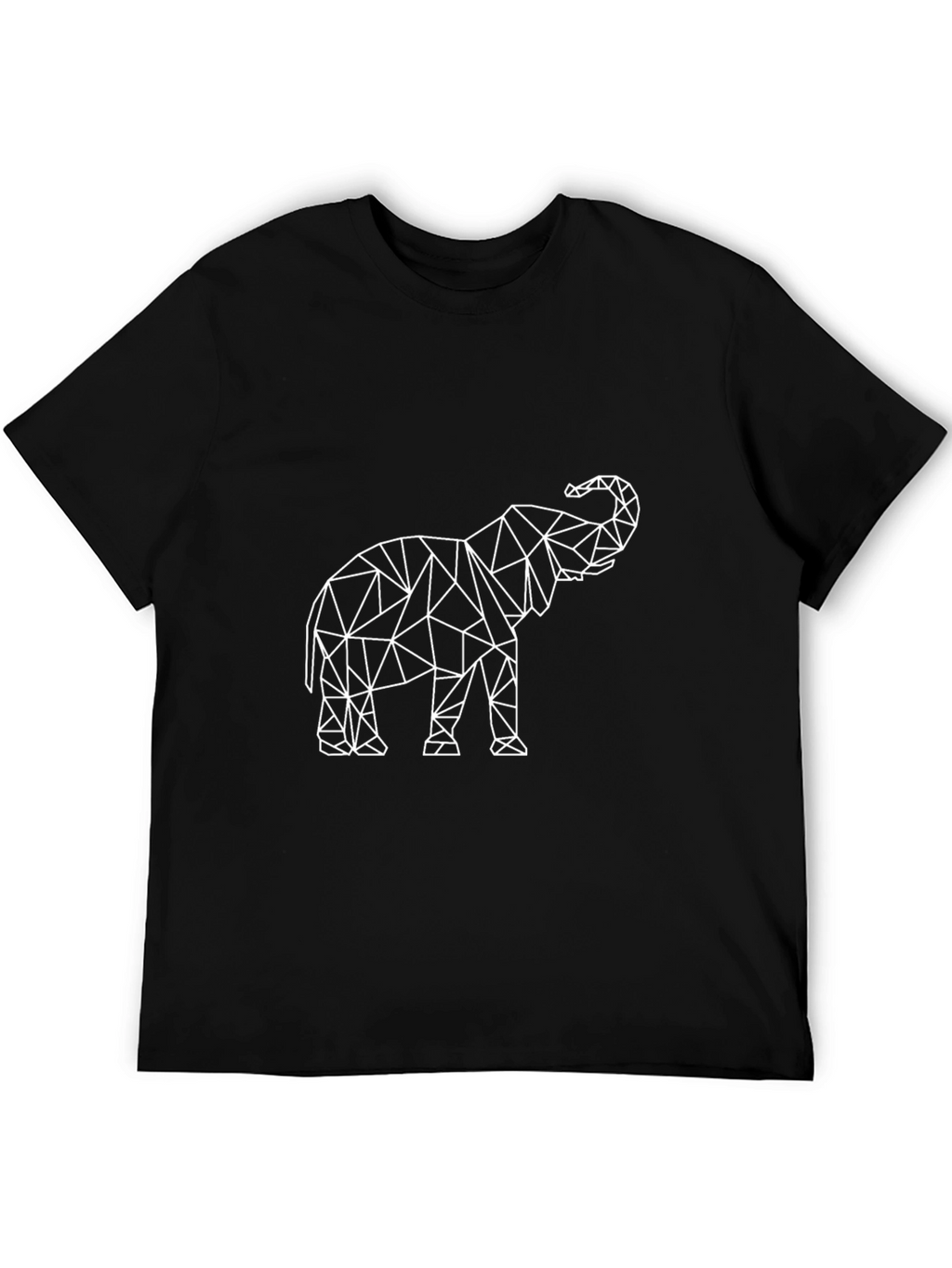 Geometric Elephant Graphic Tee - Modern Style