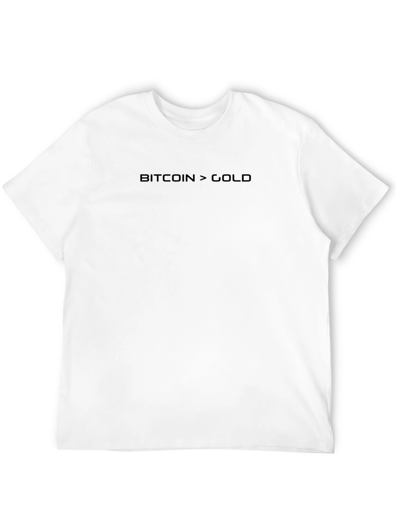 Bitcoin Over Gold Graphic T-Shirt - Crypto Enthusiast Tee