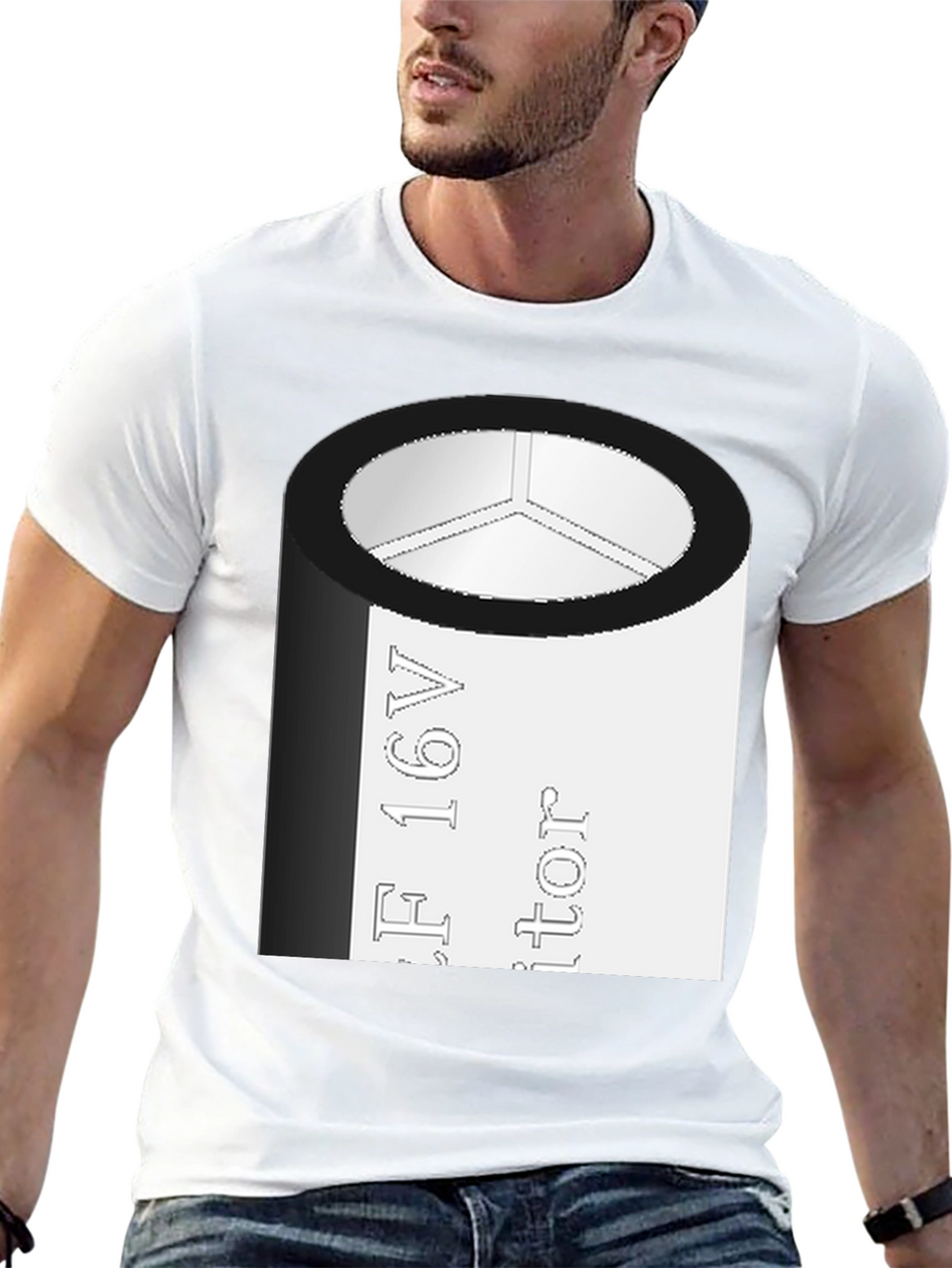Capacitor T-Shirt - Geeky Electronics Tee