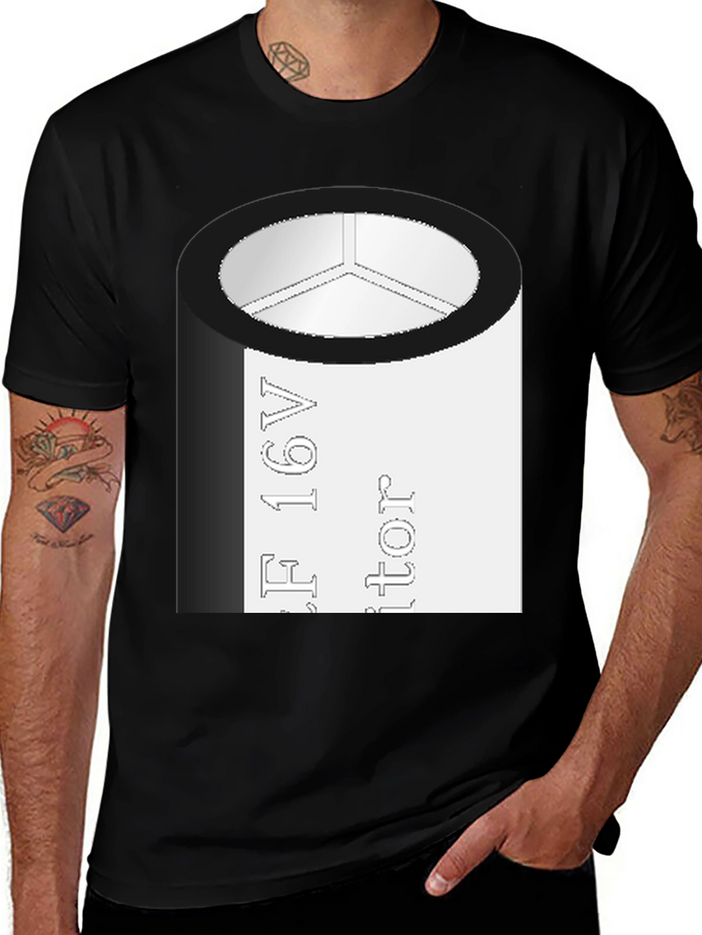 Capacitor T-Shirt - Geeky Electronics Tee