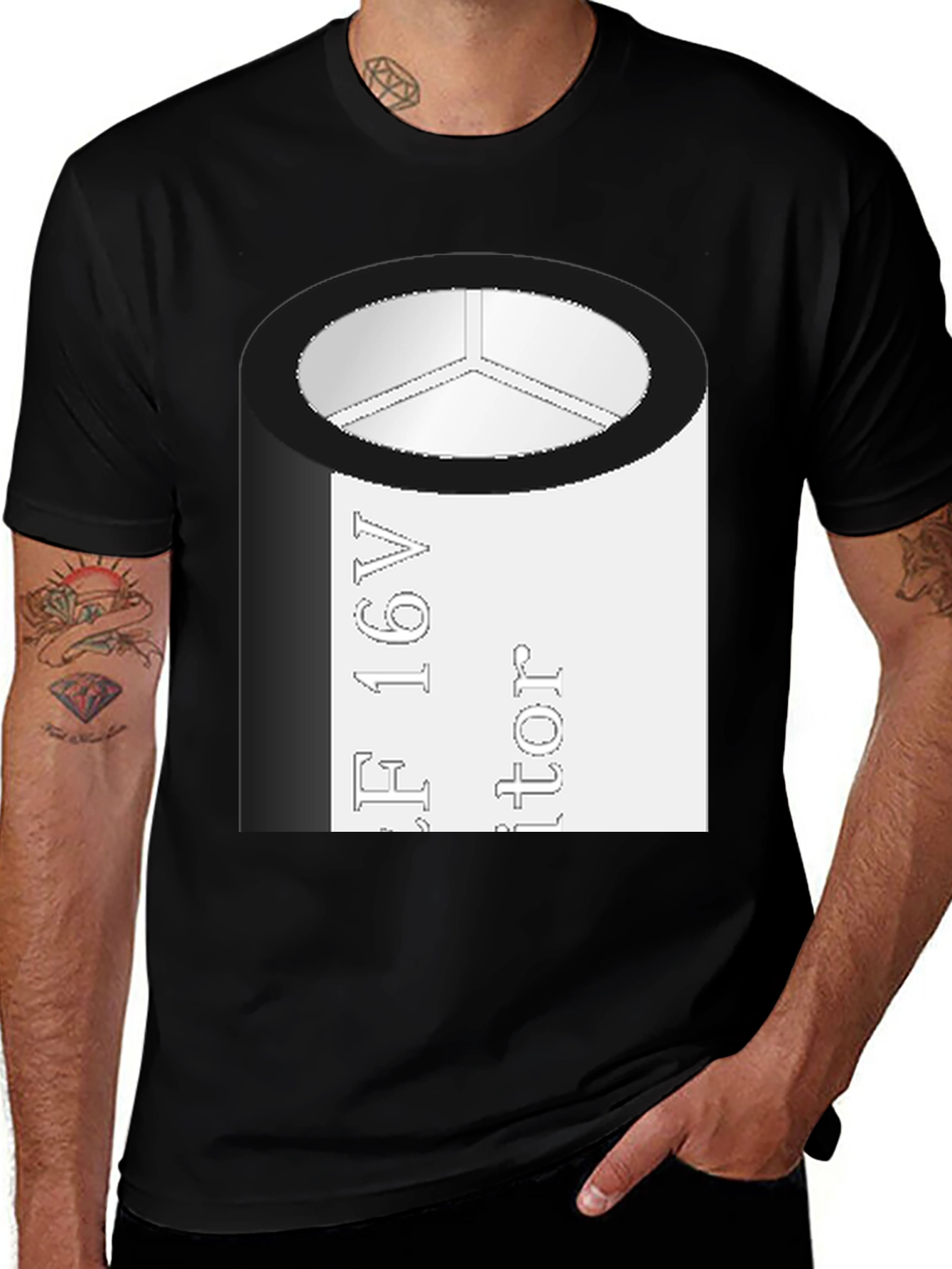 Capacitor T-Shirt - Geeky Electronics Tee
