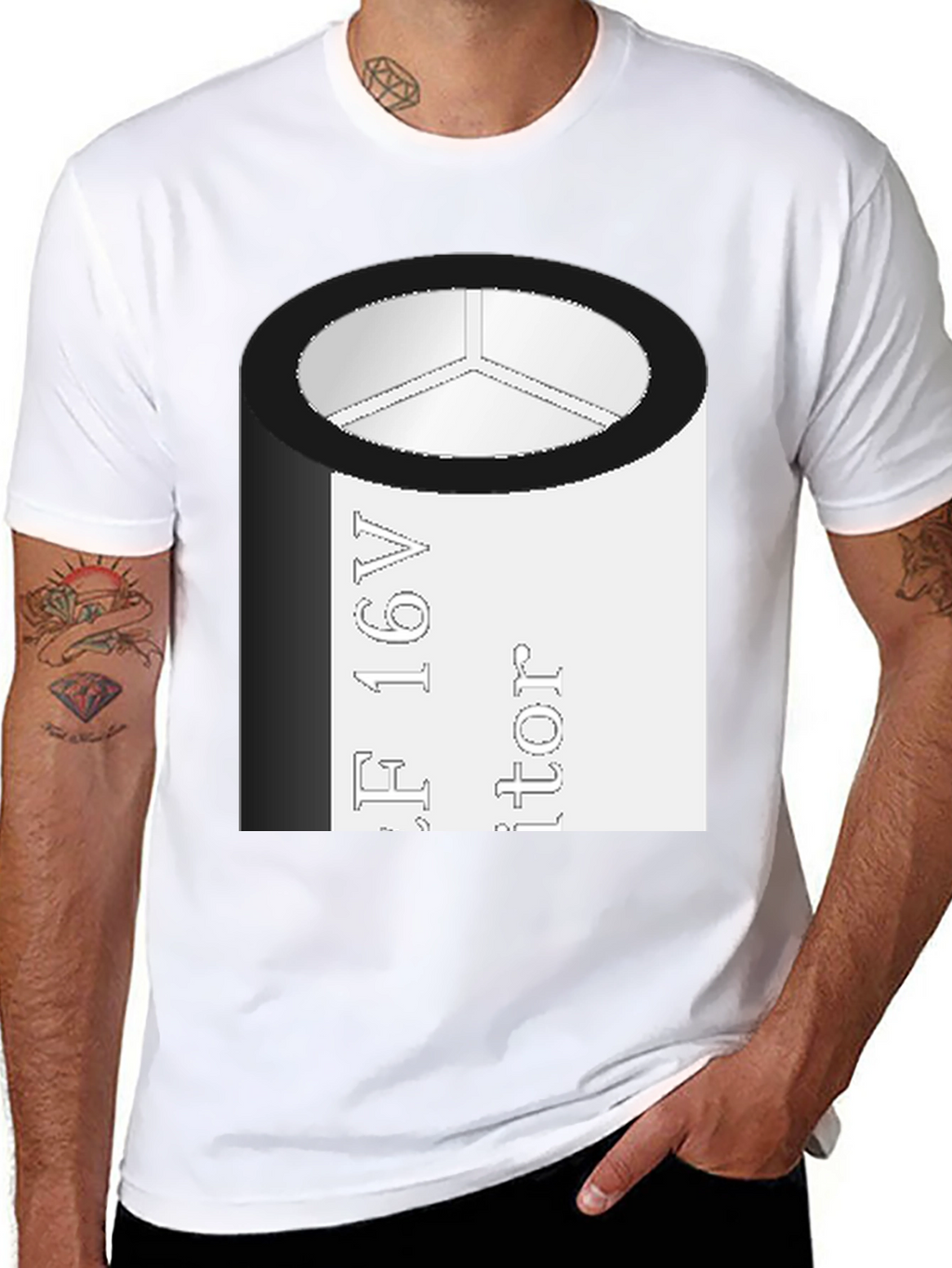Capacitor T-Shirt - Geeky Electronics Tee