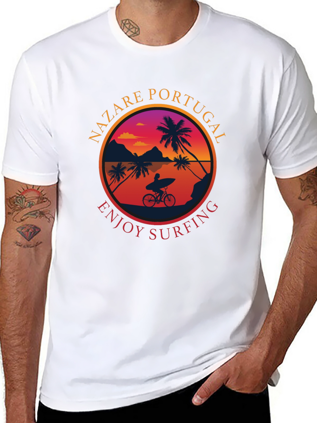 Nazaré Portugal Surfing T-Shirt