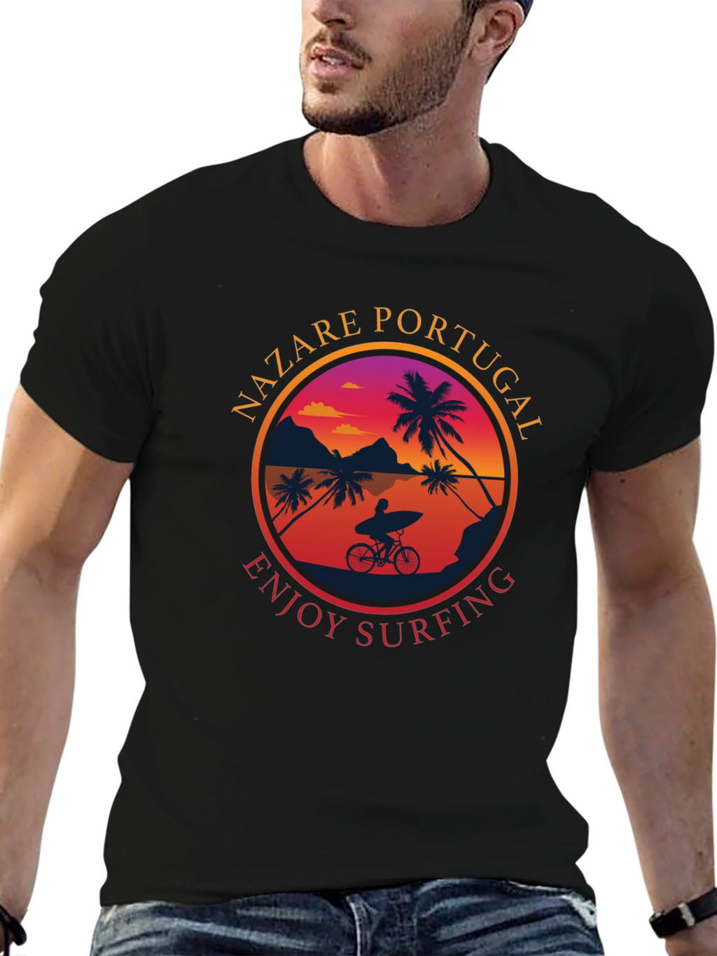 Nazaré Portugal Surfing T-Shirt