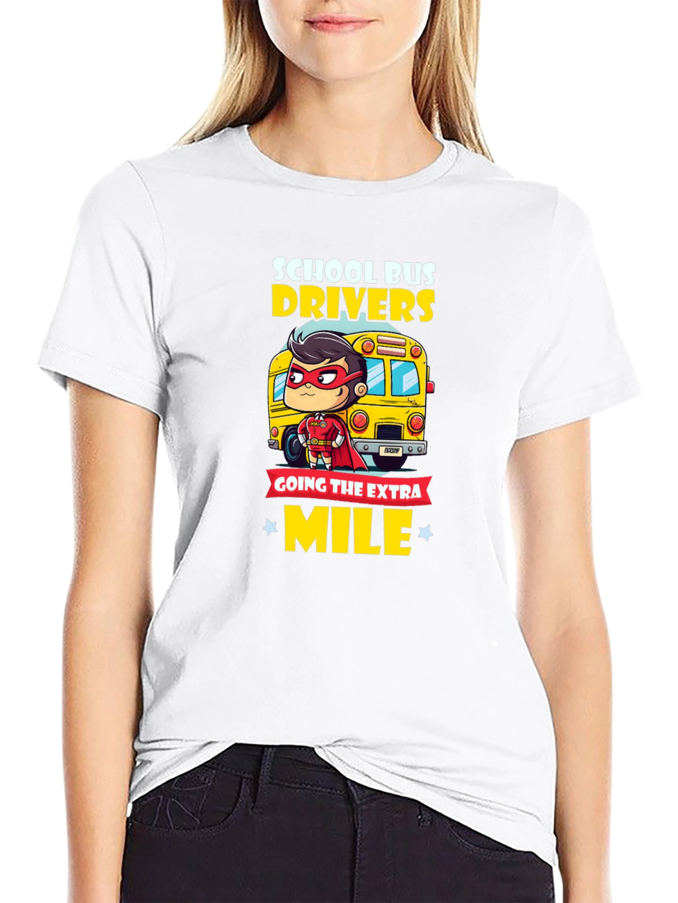 School Bus Driver Hero T-Shirt