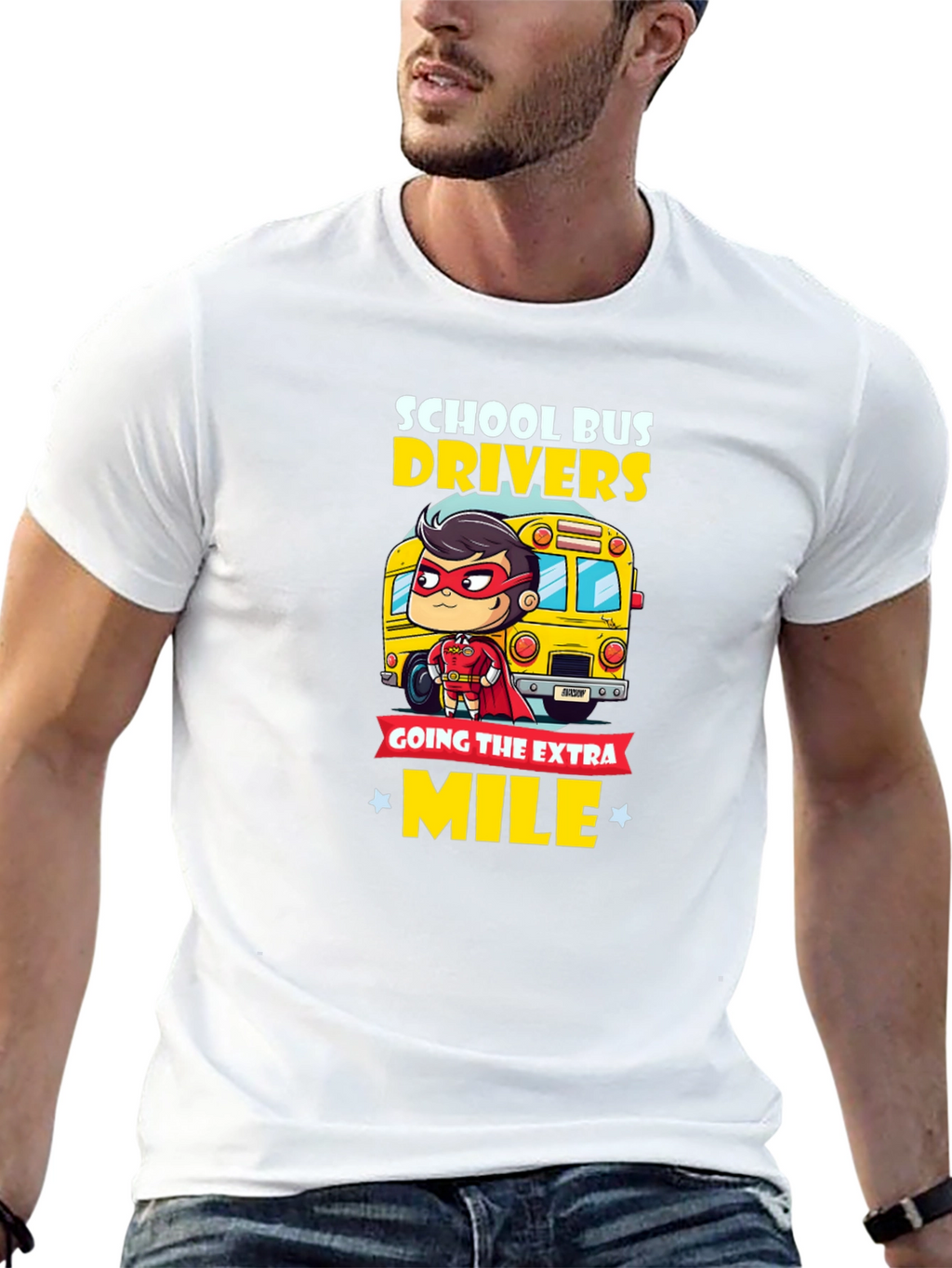 School Bus Driver Hero T-Shirt