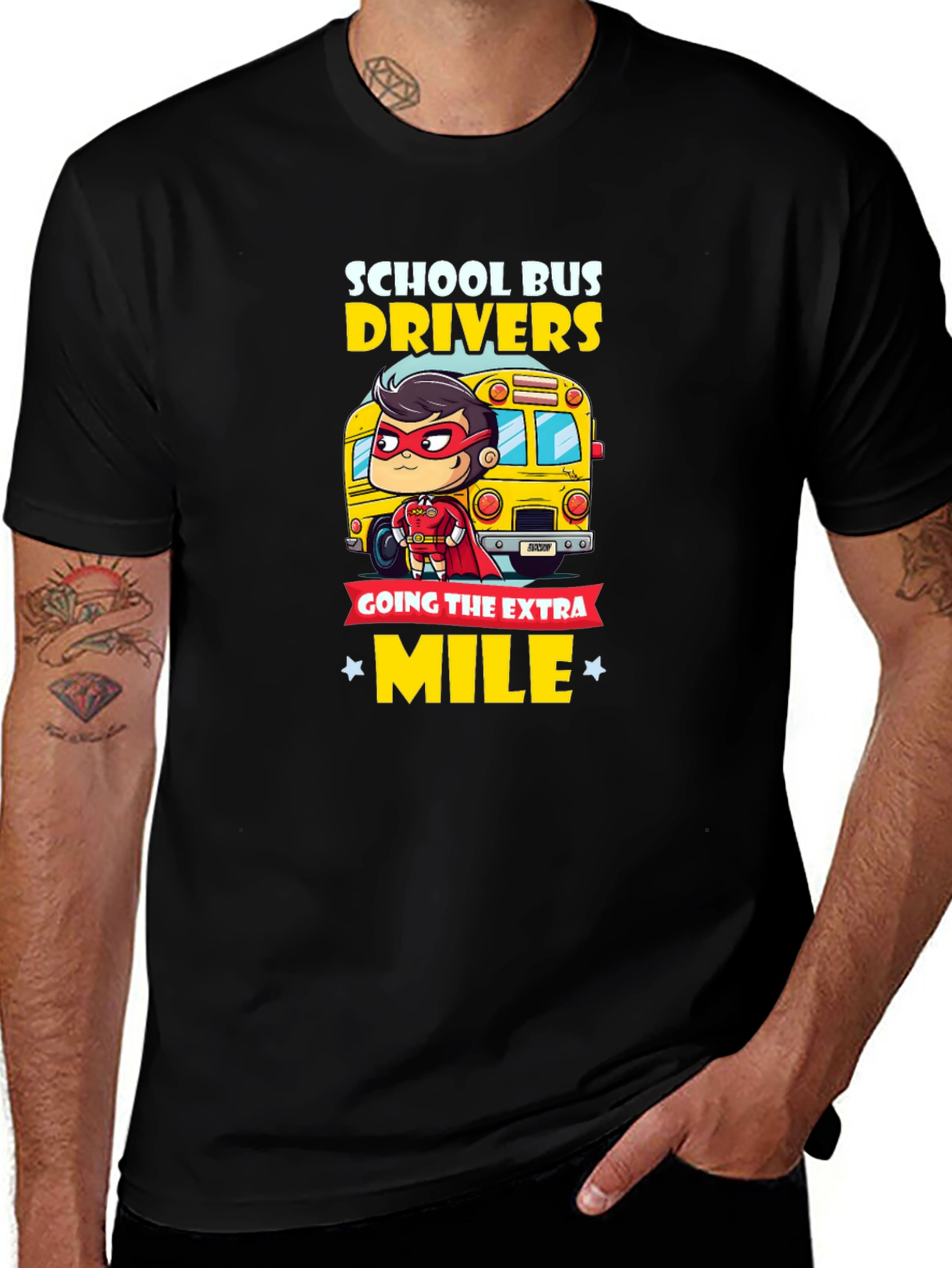 School Bus Driver Hero T-Shirt