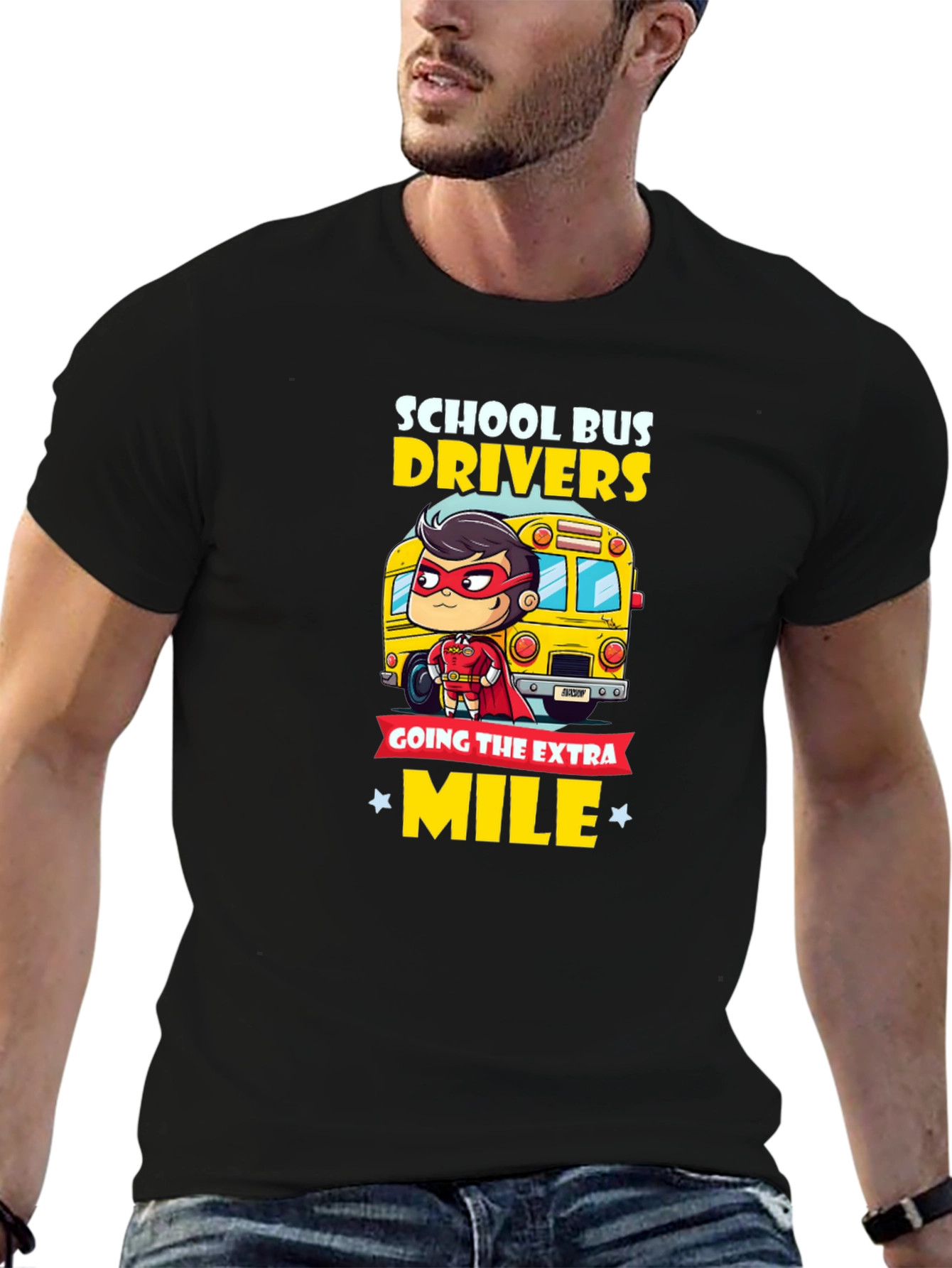 School Bus Driver Hero T-Shirt