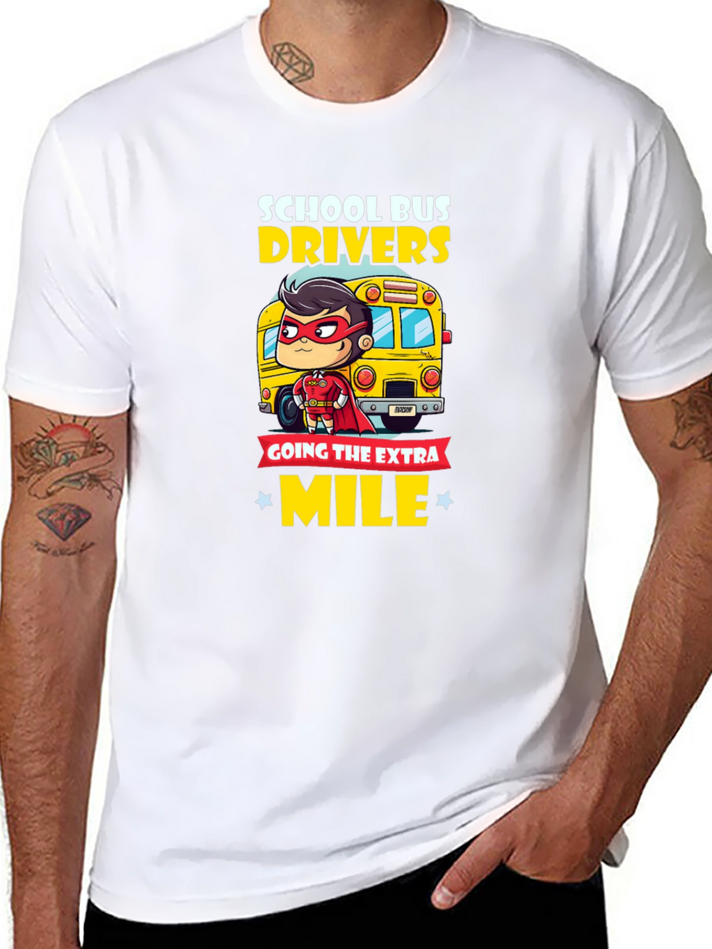School Bus Driver Hero T-Shirt