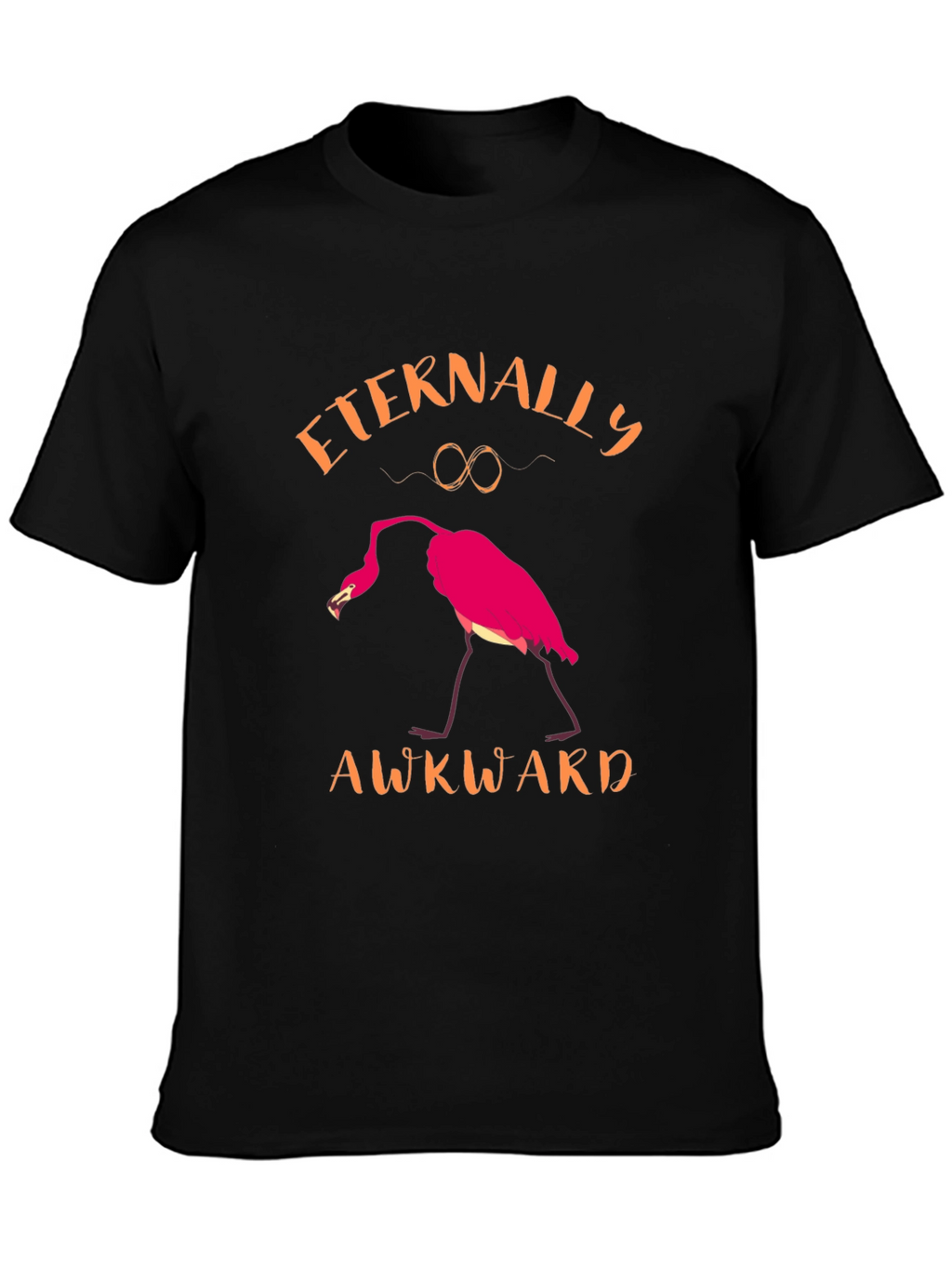 Eternally Awkward Flamingo Graphic Tee