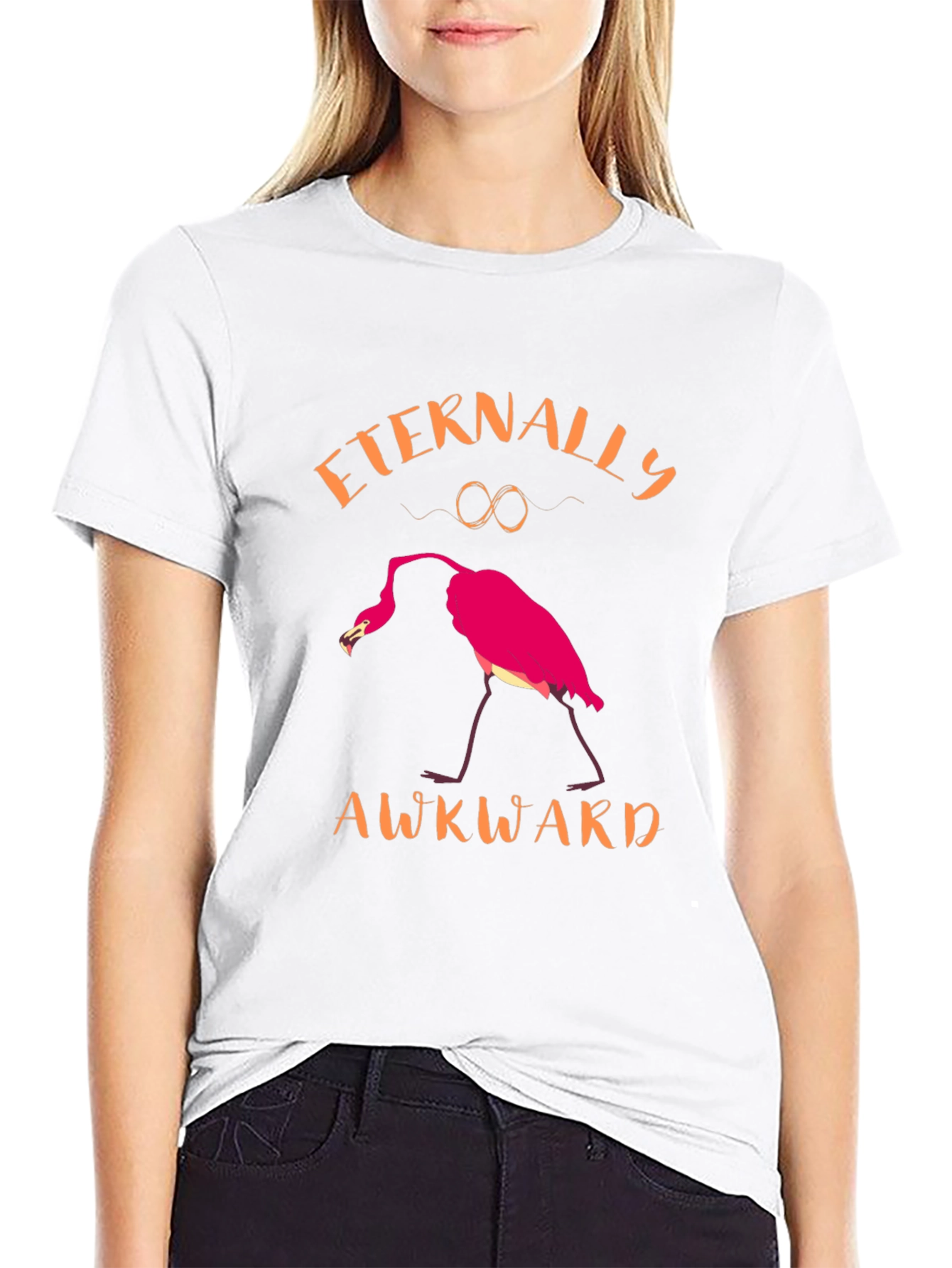 Eternally Awkward Flamingo Graphic Tee