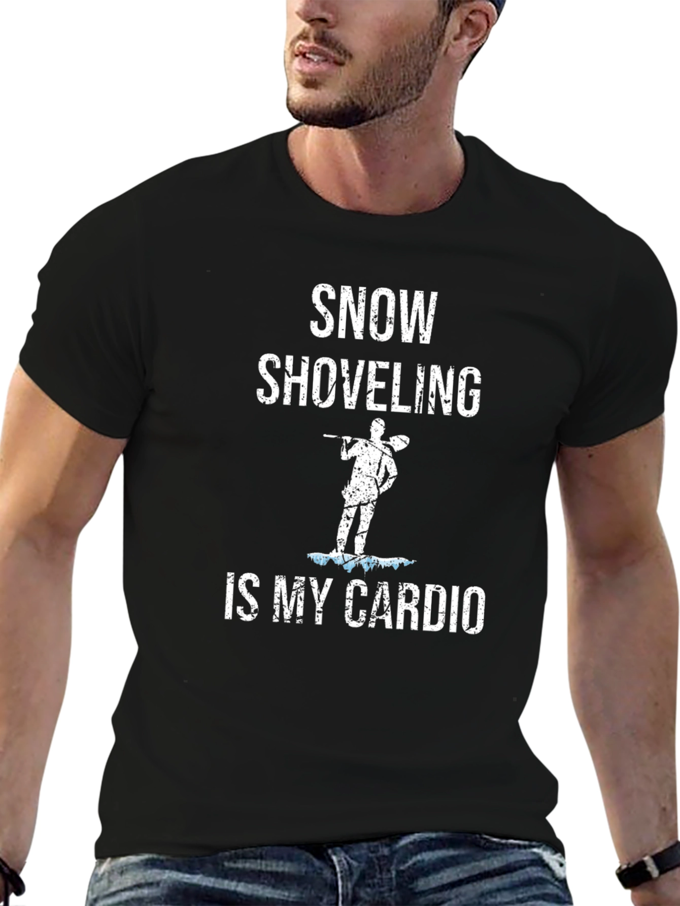 Snow Shoveling is My Cardio Funny T-Shirt