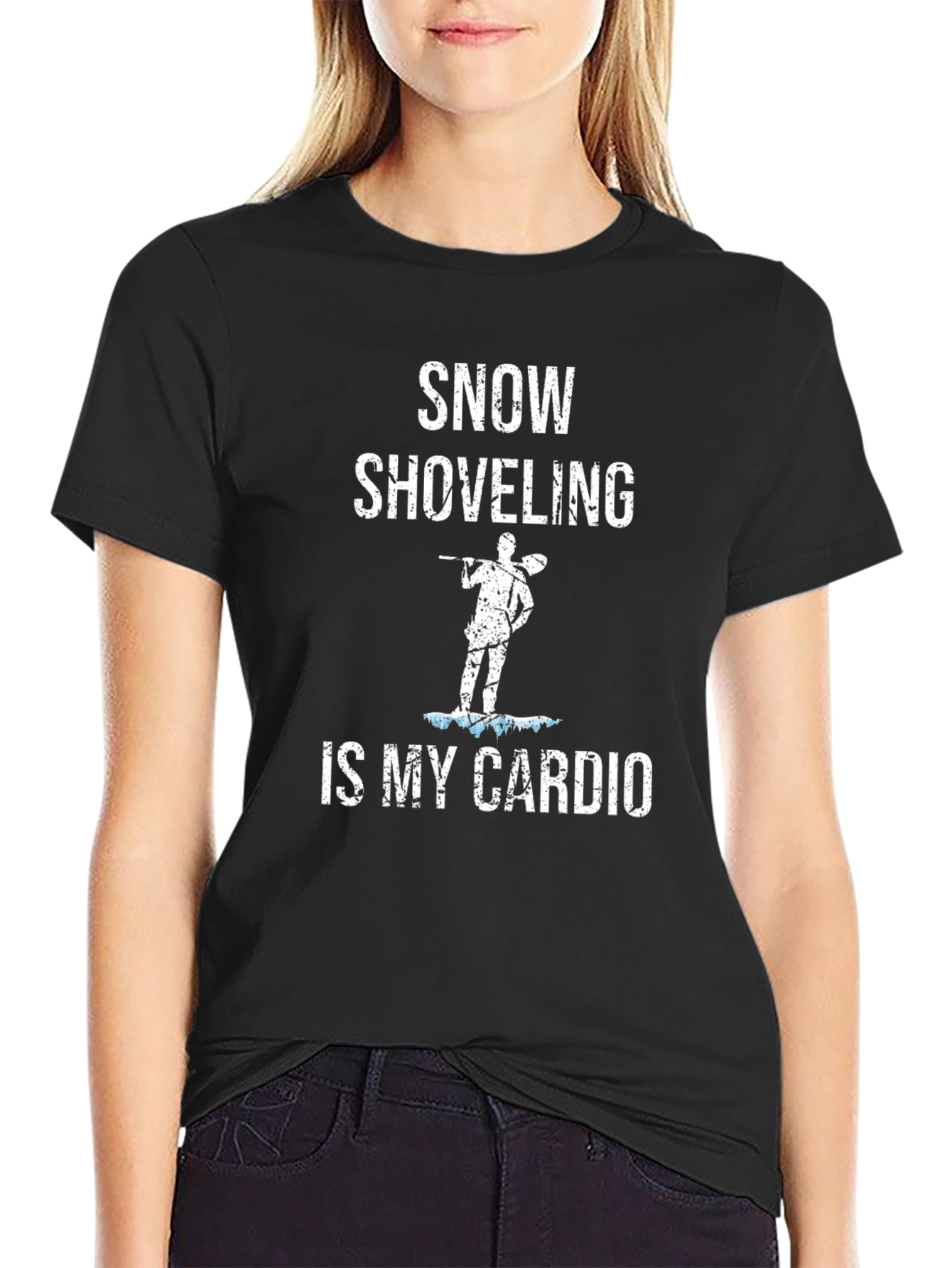 Snow Shoveling is My Cardio Funny T-Shirt