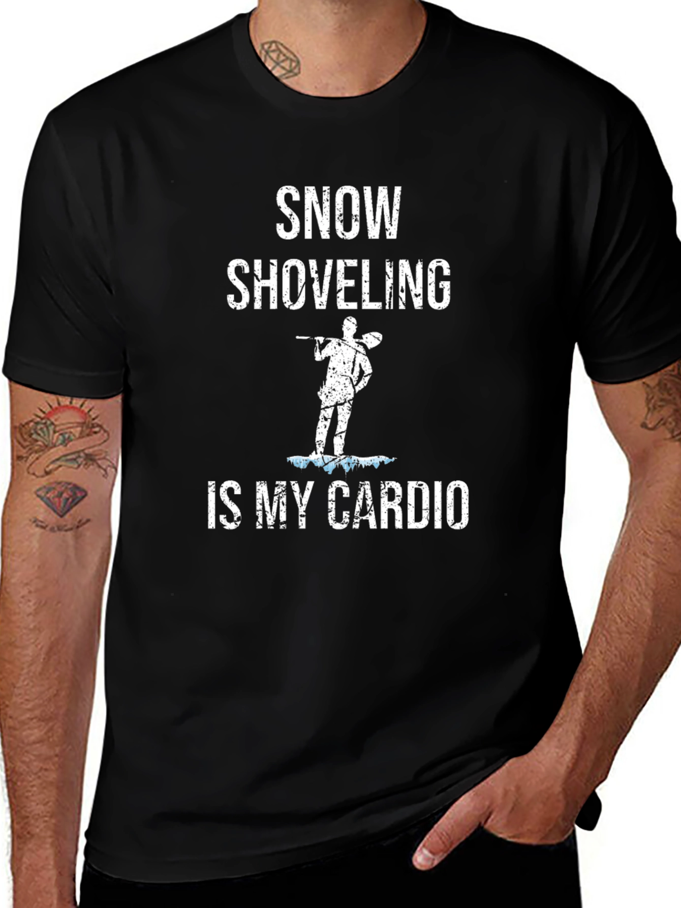 Snow Shoveling is My Cardio Funny T-Shirt