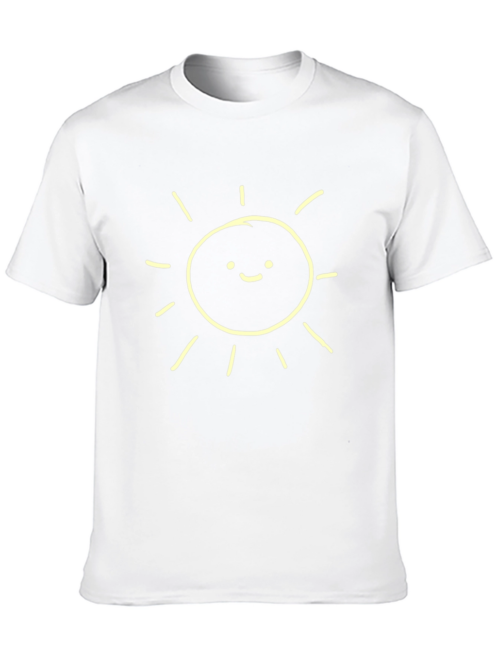 Happy Sunshine Graphic Tee - Classic Black Cotton T-Shirt