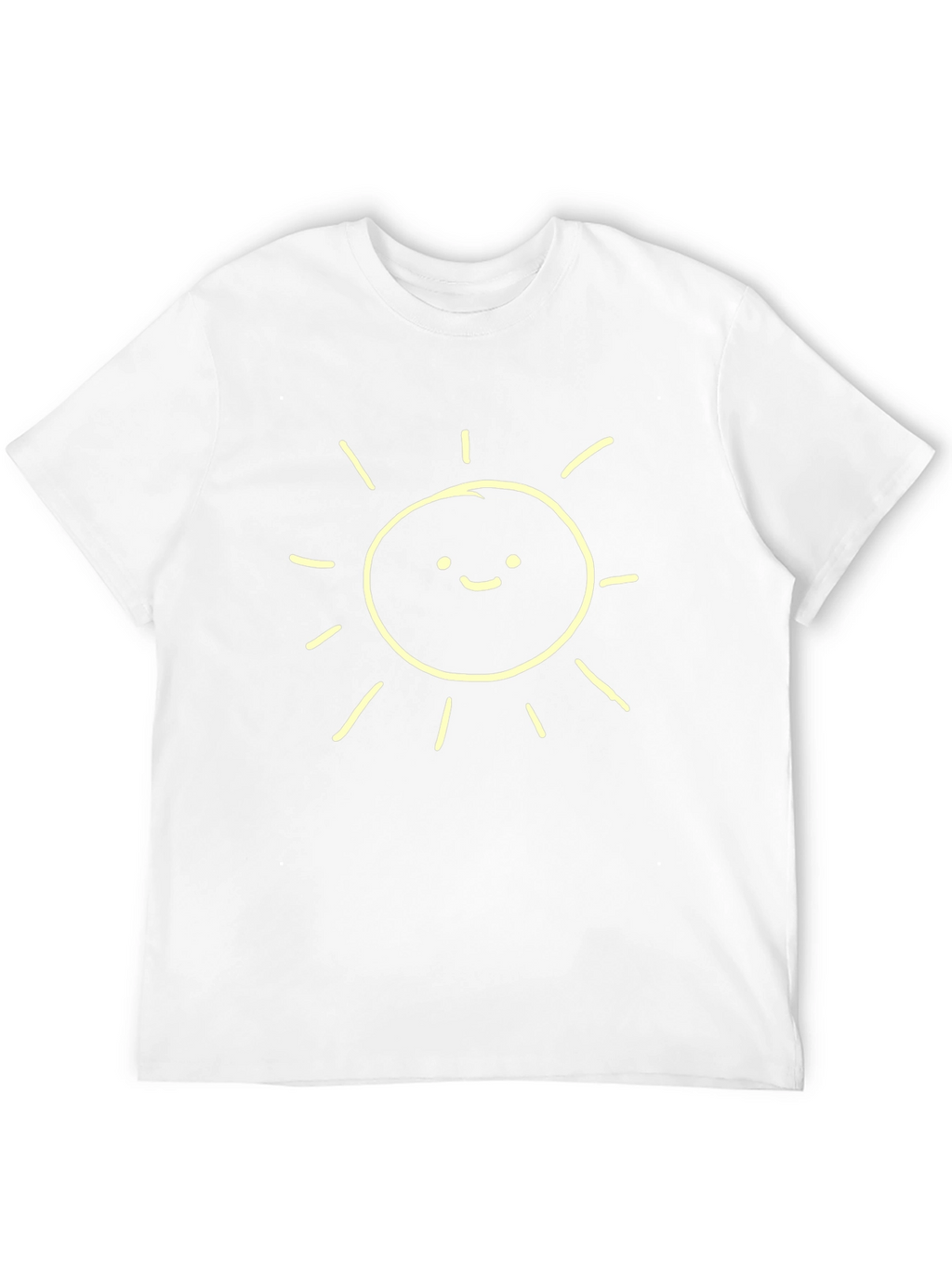 Happy Sunshine Graphic Tee - Classic Black Cotton T-Shirt