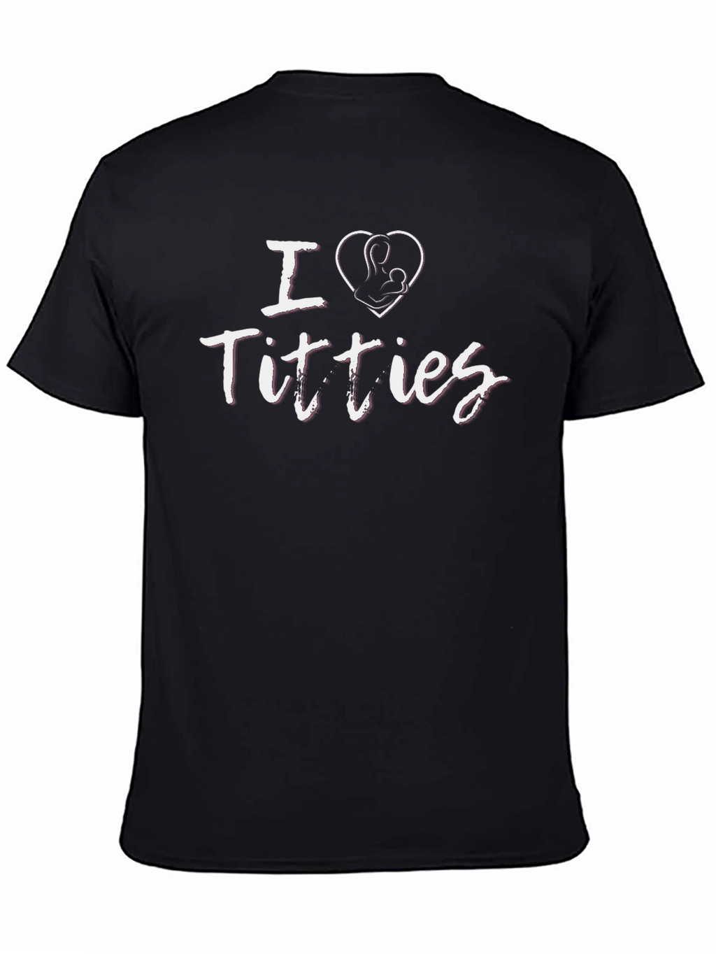 I Heart Titties Funny Breastfeeding Graphic Tee