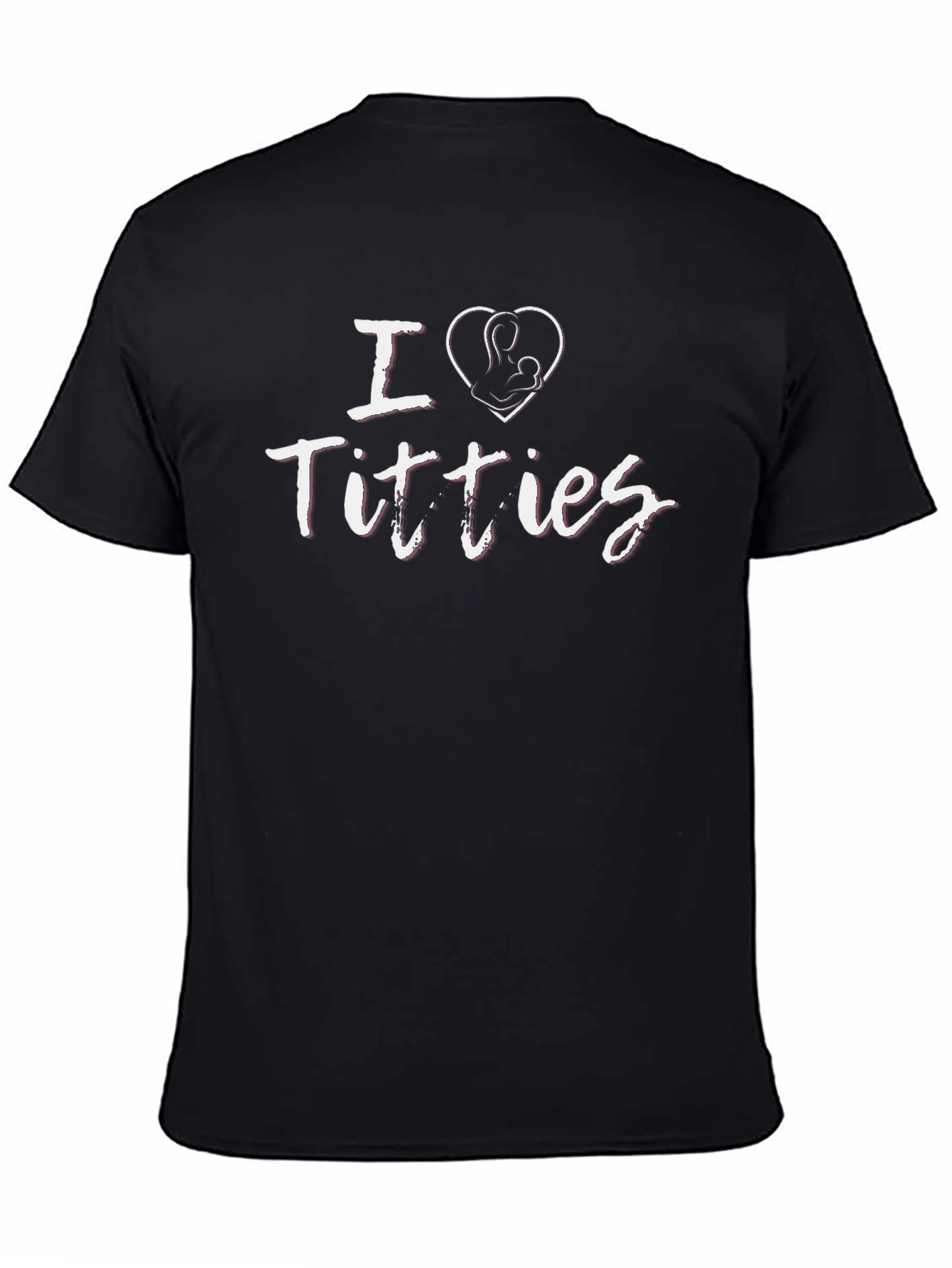 I Heart Titties Funny Breastfeeding Graphic Tee