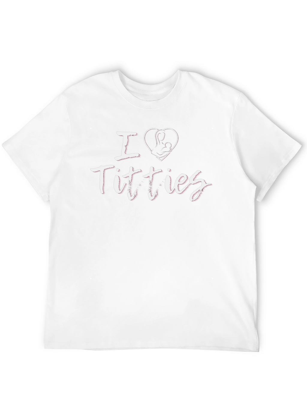 I Heart Titties Funny Breastfeeding Graphic Tee