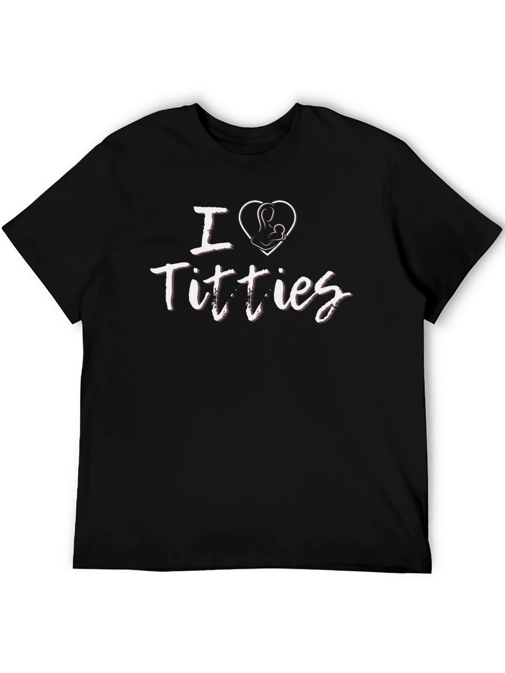 I Heart Titties Funny Breastfeeding Graphic Tee