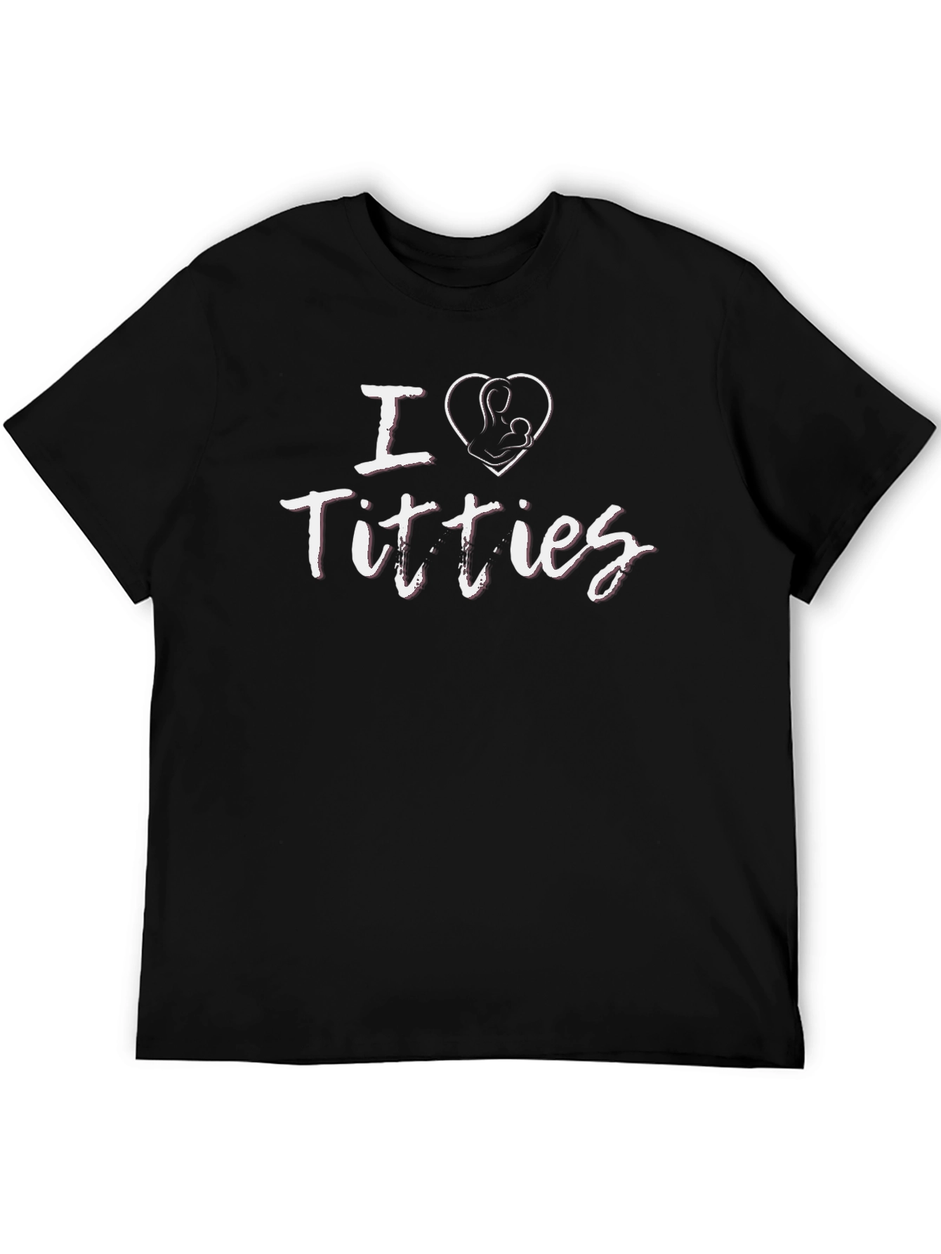 I Heart Titties Funny Breastfeeding Graphic Tee