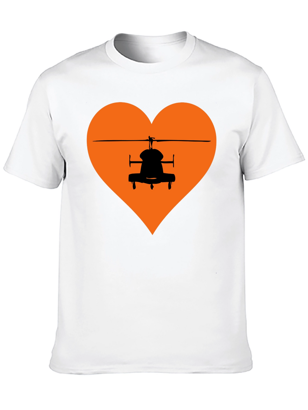 Helicopter Heart Graphic Tee - Black T-Shirt