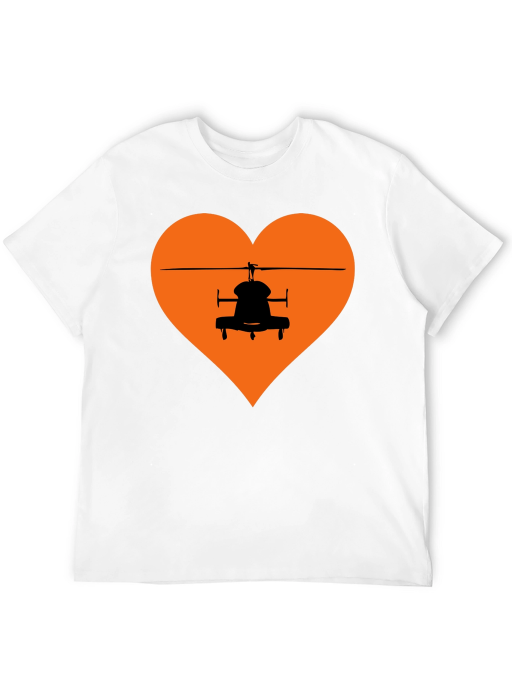 Helicopter Heart Graphic Tee - Black T-Shirt