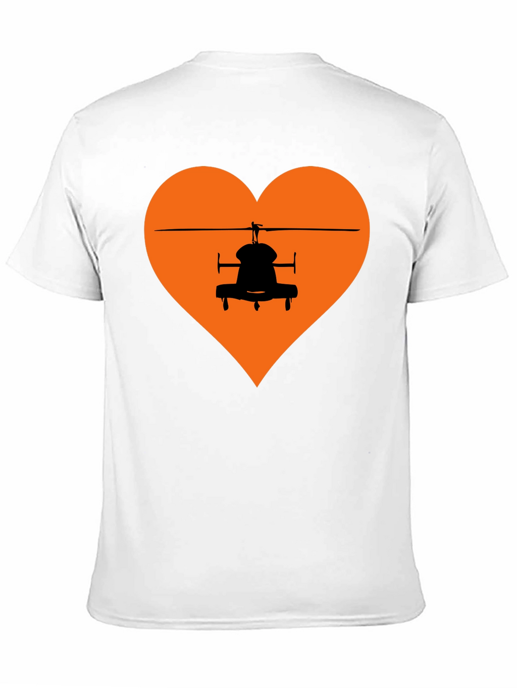 Helicopter Heart Graphic Tee - Black T-Shirt