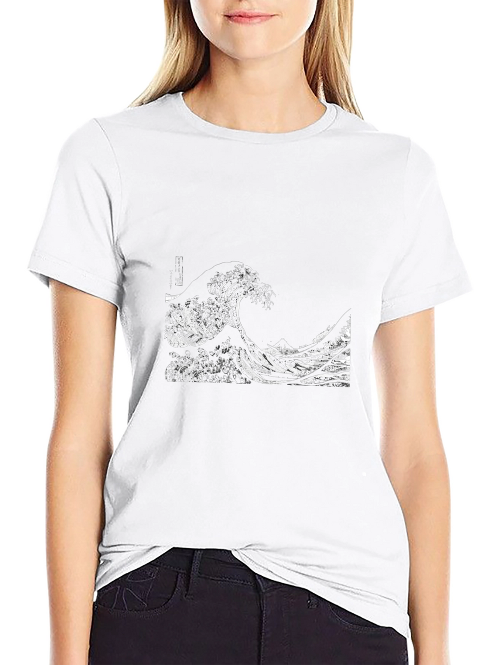 Great Wave Graphic Tee - Black