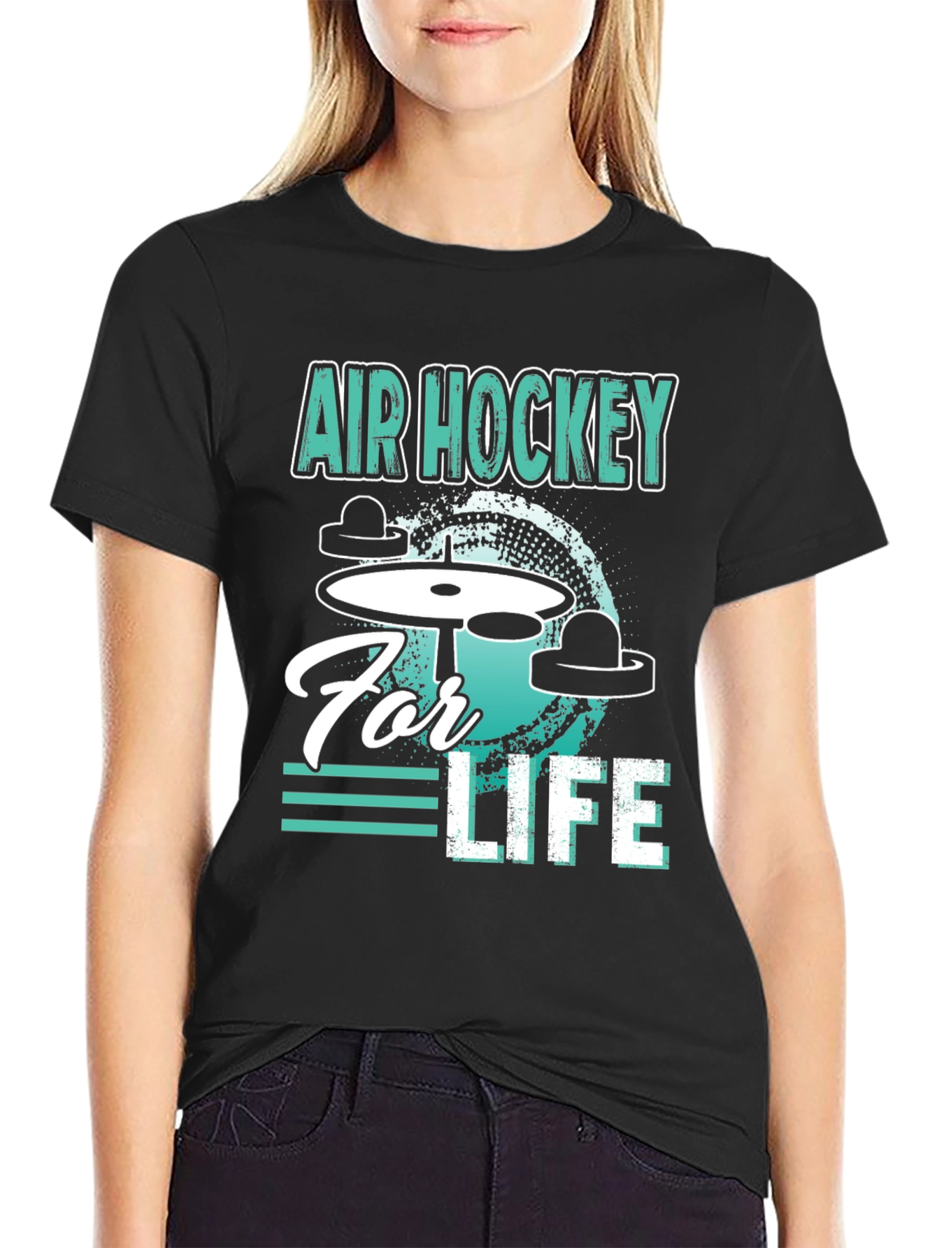 Air Hockey for Life Graphic Tee