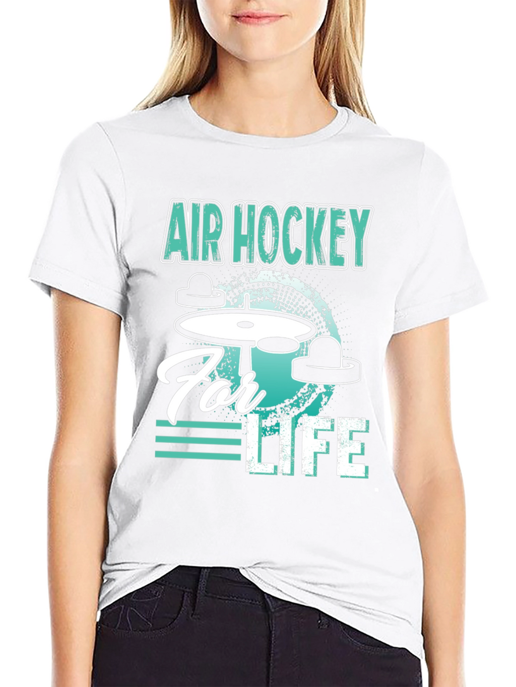 Air Hockey for Life Graphic Tee