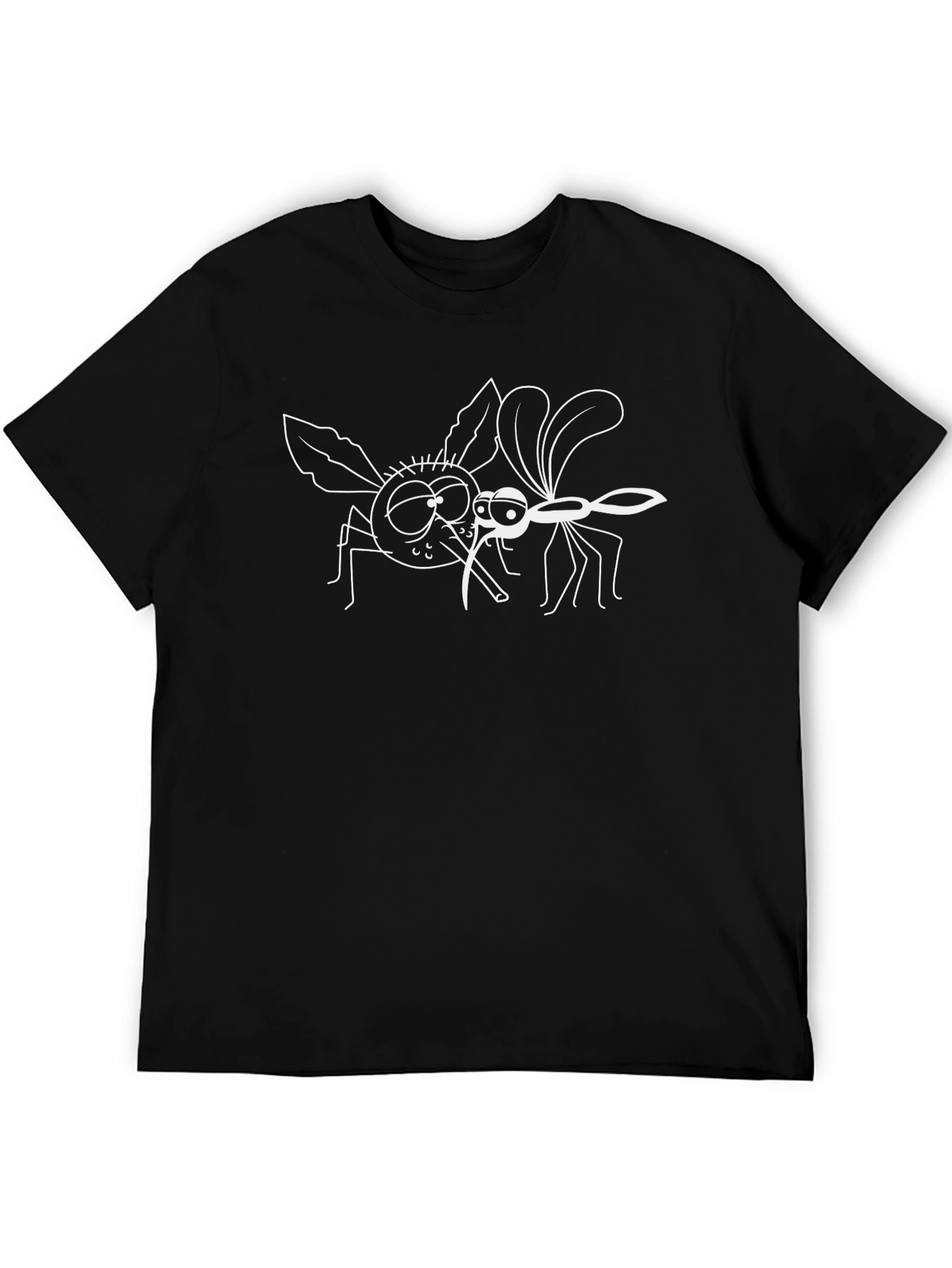 Cartoon Mosquito Graphic T-Shirt