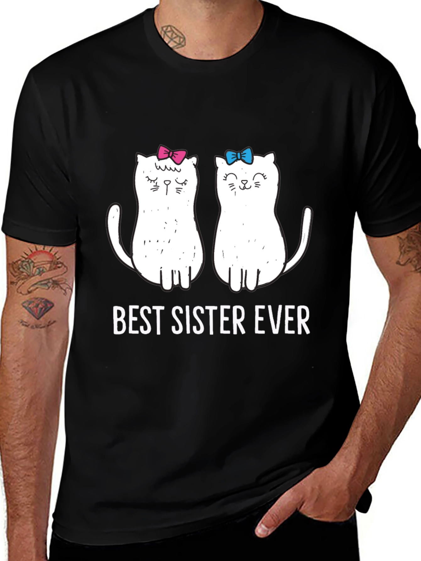 Best Sister Ever Cat T-Shirt