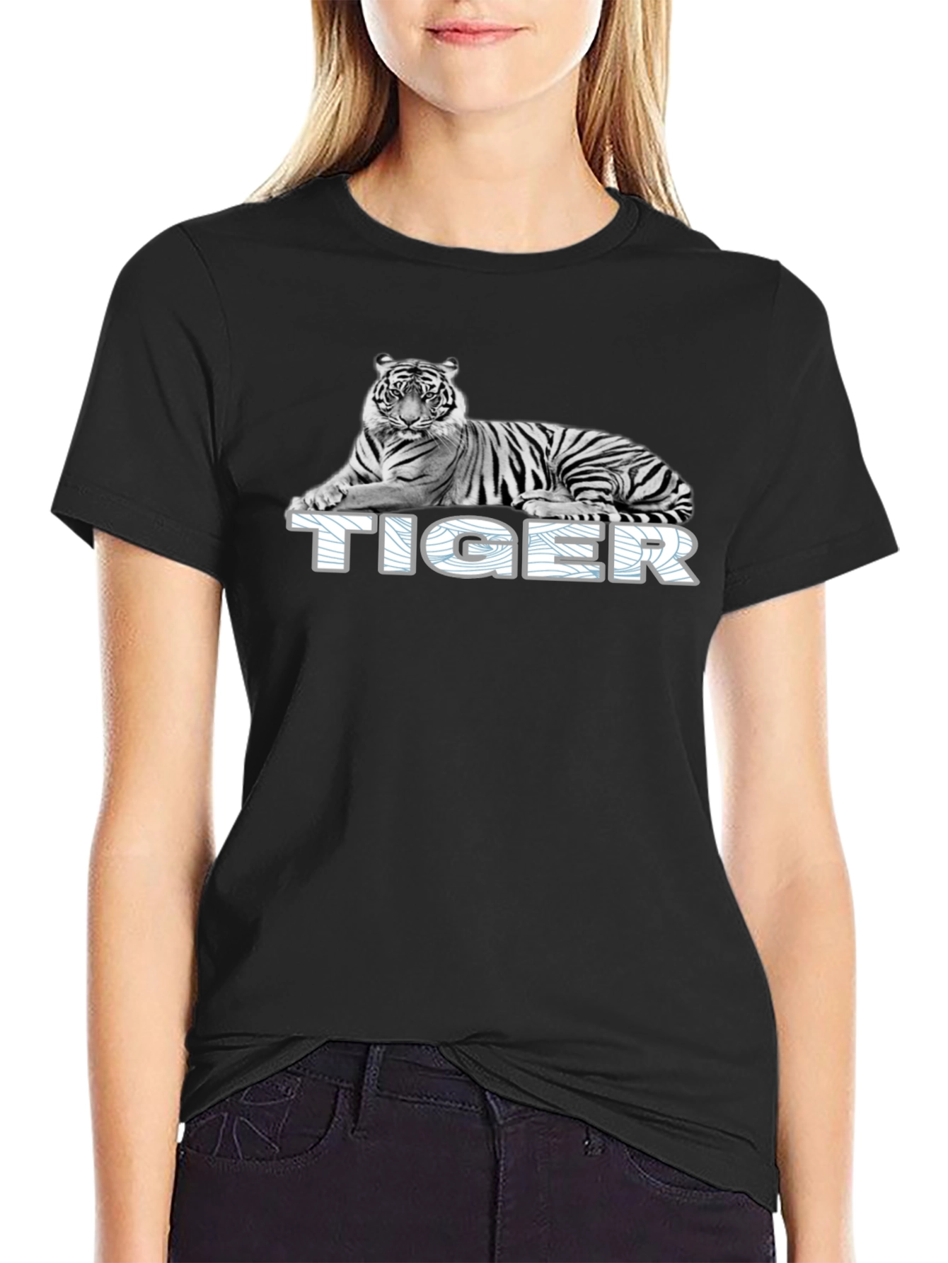 Tiger Graphic T-Shirt - Black Animal Tee