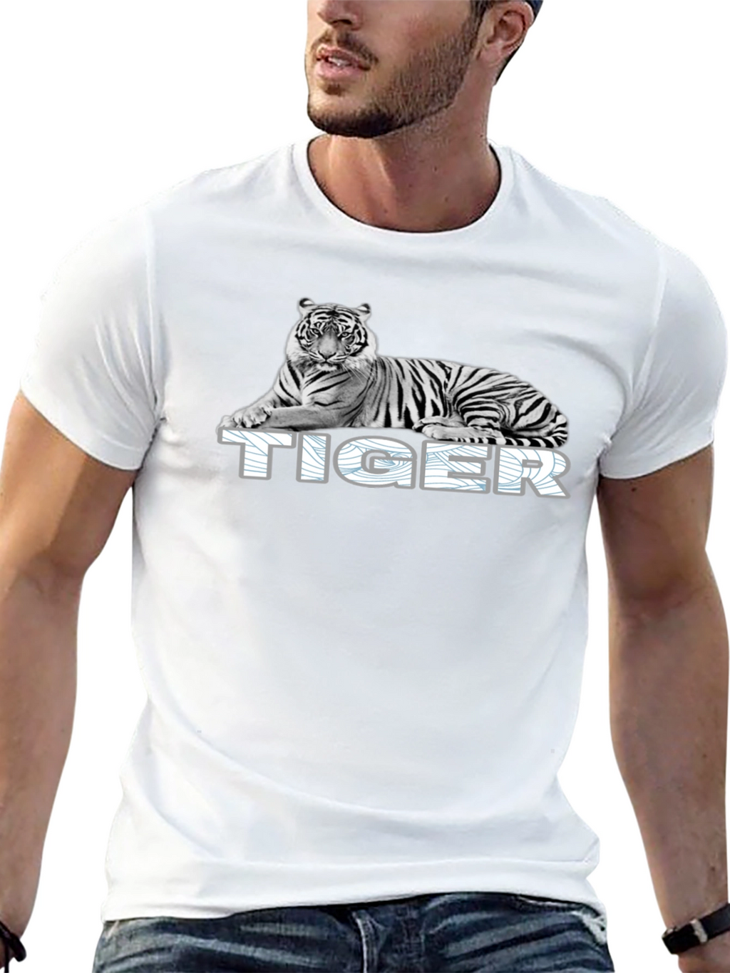 Tiger Graphic T-Shirt - Black Animal Tee