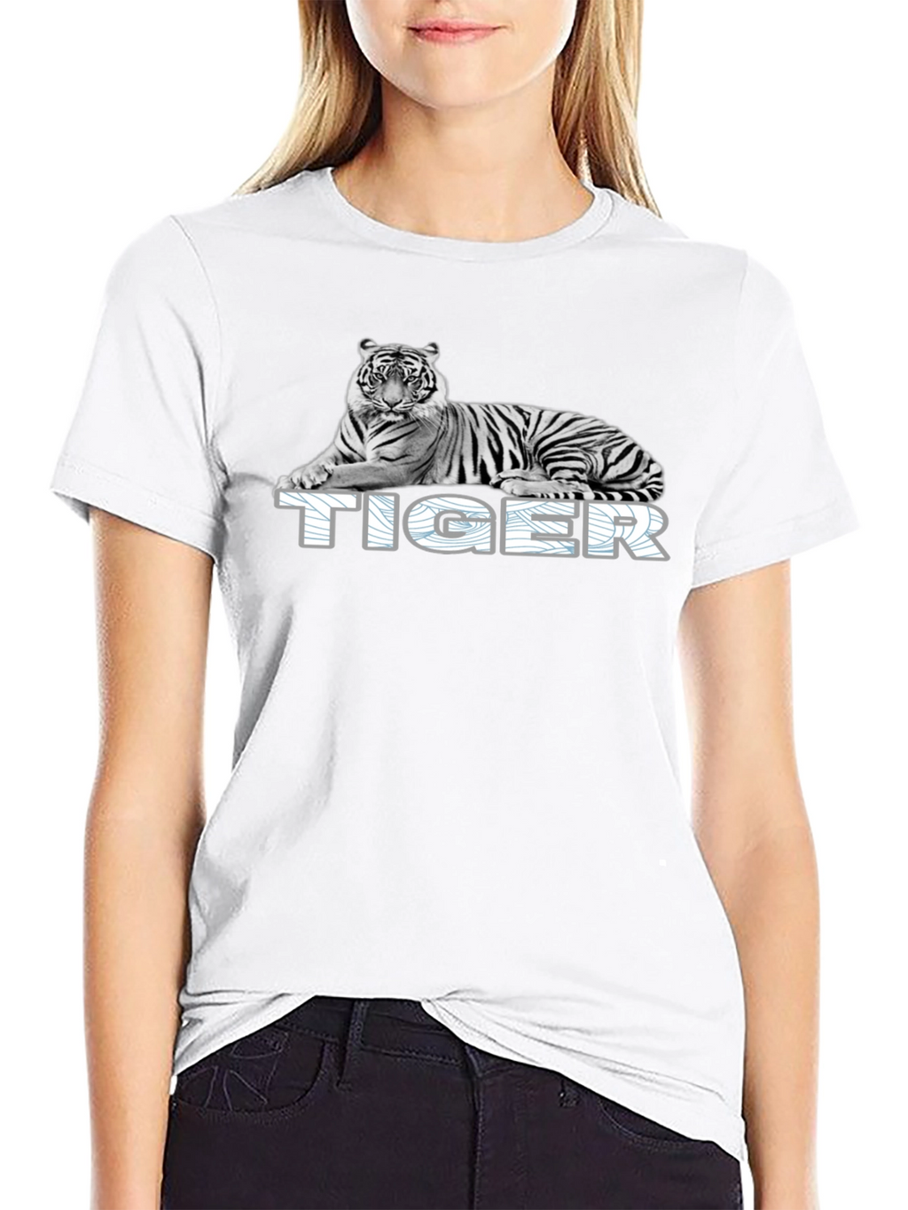 Tiger Graphic T-Shirt - Black Animal Tee